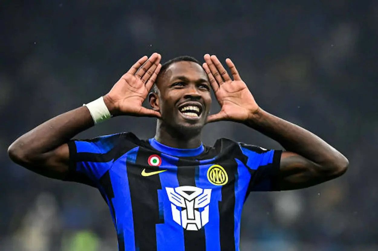 Nike Nike x Inter Milan x Transformers 23/24 Thuram #9 Home Shirt Size US XL / EU 56 / 4 - 15 Thumbnail
