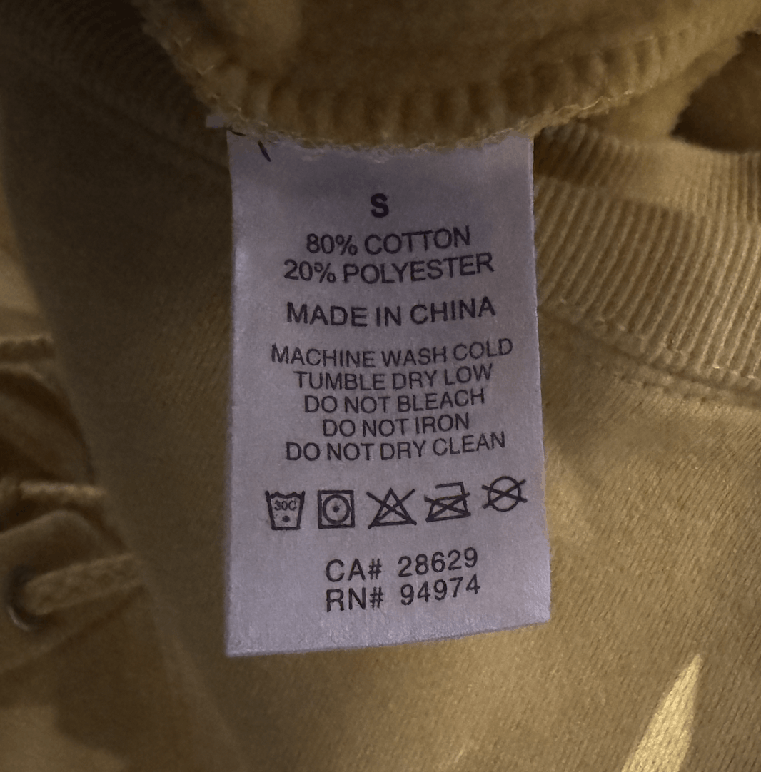 Stussy STÜSSY EMBROIDERED LOGO HOODIE YELLOW Size US S / EU 44-46 / 1 - 4 Thumbnail