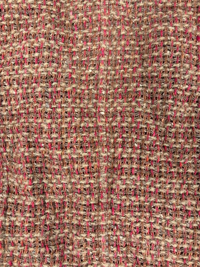 Chanel Chanel Burgundy Wool Tweed Contrast Trim Blazer Size S / US 4 / IT 40 - 8 Thumbnail