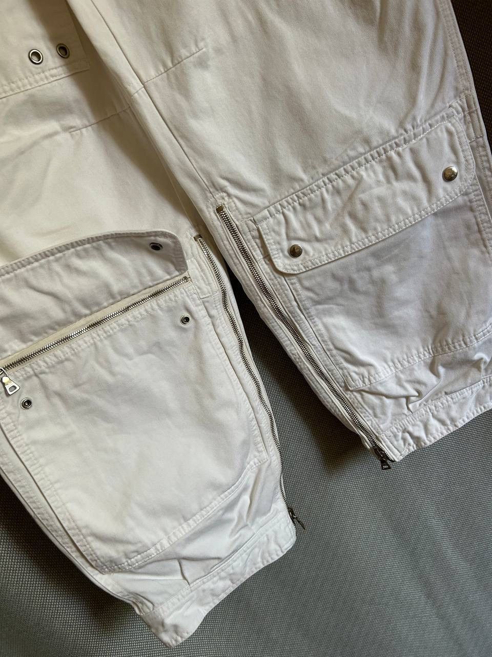 Prada Archive Prada Cargo White Denim Pants Size US 34 / EU 50 - 12 Thumbnail