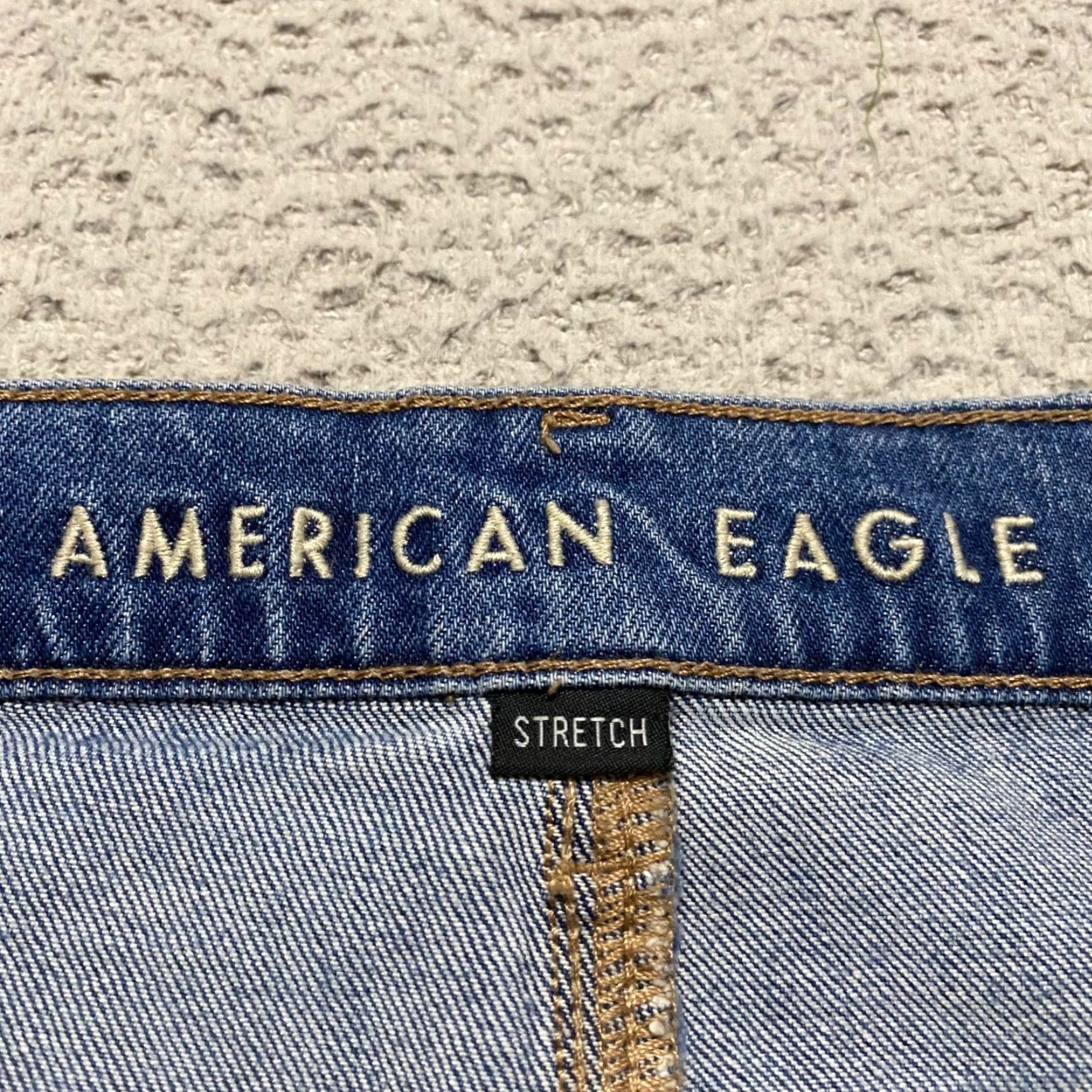 American Eagle Outfitters VINTAGE American Eagle Outfitters Jeans 14 Blue Distressed 90s Boyfriend High Rise 5-Pocket Womens Size 36" / US 14 / IT 50 - 3 Thumbnail