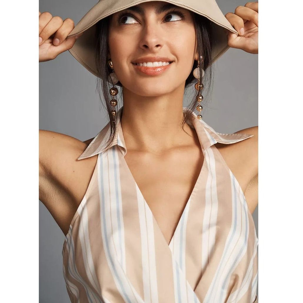 Anthropologie New Anthropologie Maeve Asymmetrical Wrap Shirt Dress $180 Size XL / US 12-14 / IT 48-50 - 7 Thumbnail
