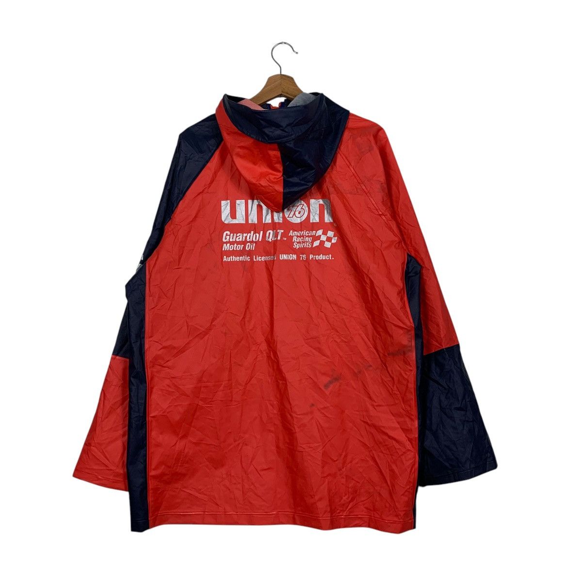Japanese Brand Union 76 Racing Hooded Windbreaker Jacket Size US XXL / EU 58 / 5 - 7 Thumbnail