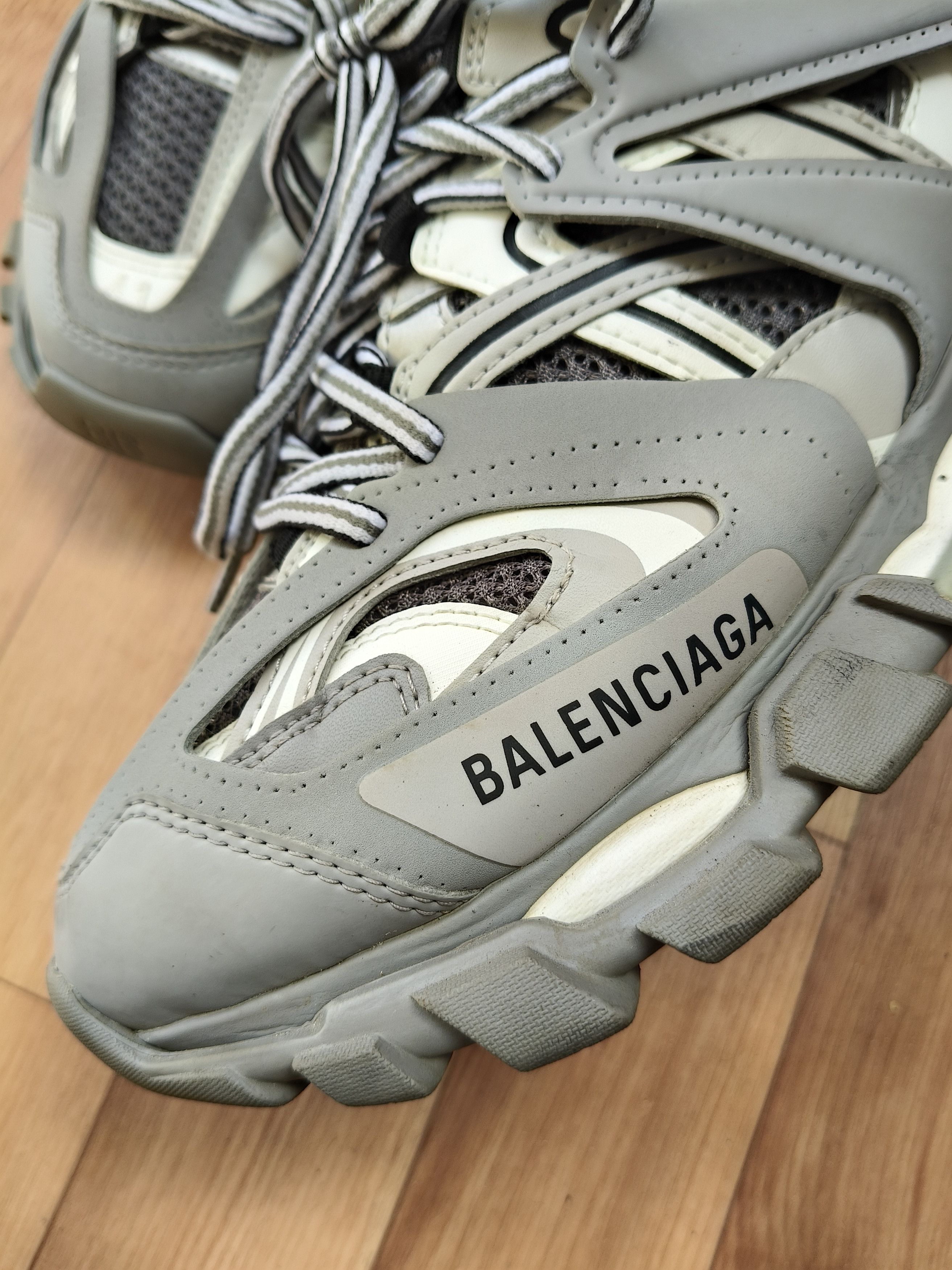 Balenciaga 💥BALENCIAGA TRACK BLACK / GREY SNEAKERS Size US 8 / EU 41 - 13 Thumbnail