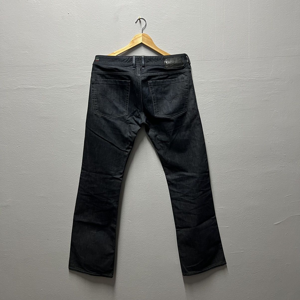 Vintage 90s Y2K Blue Diesel Denim Cropped Waistcoat M