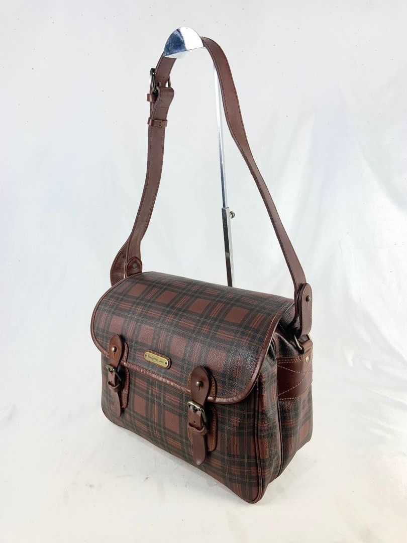 Polo Ralph Lauren Vintage Polo Ralph Lauren Tartan Plaid Messenger Bag Size ONE SIZE - 3 Thumbnail