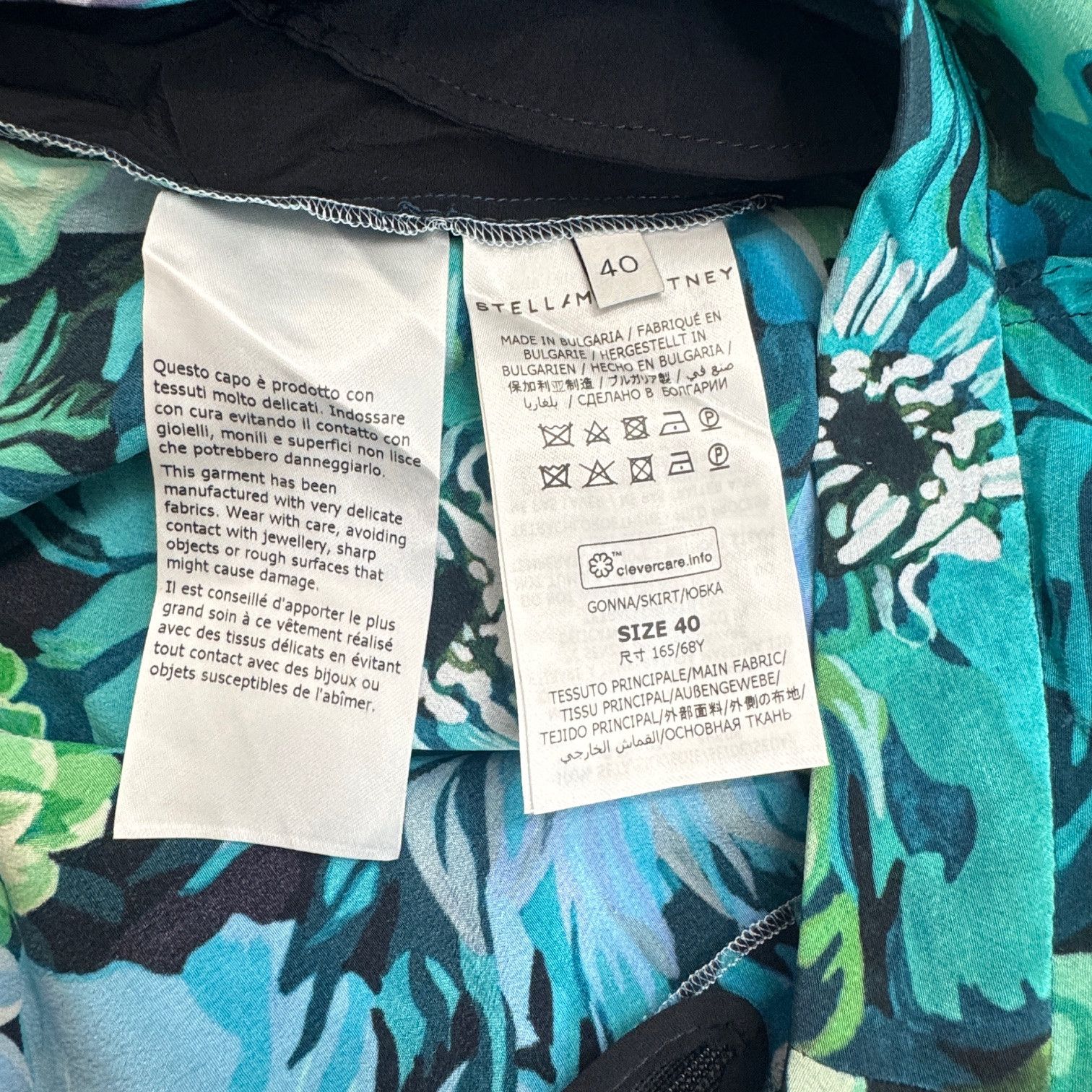 Stella McCartney STELLA MCCARTNEY Floral-Print Silk Midi Skirt Size 28" / US 6 / IT 42 - 7 Thumbnail