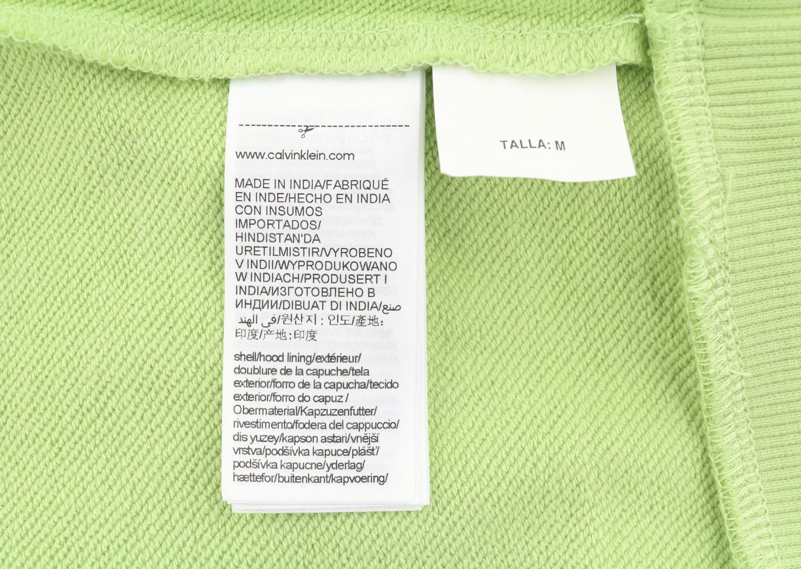 Calvin Klein S Jaded Green Logo Pullover Hoodie 87442 Size US S / EU 44-46 / 1 - 6 Thumbnail