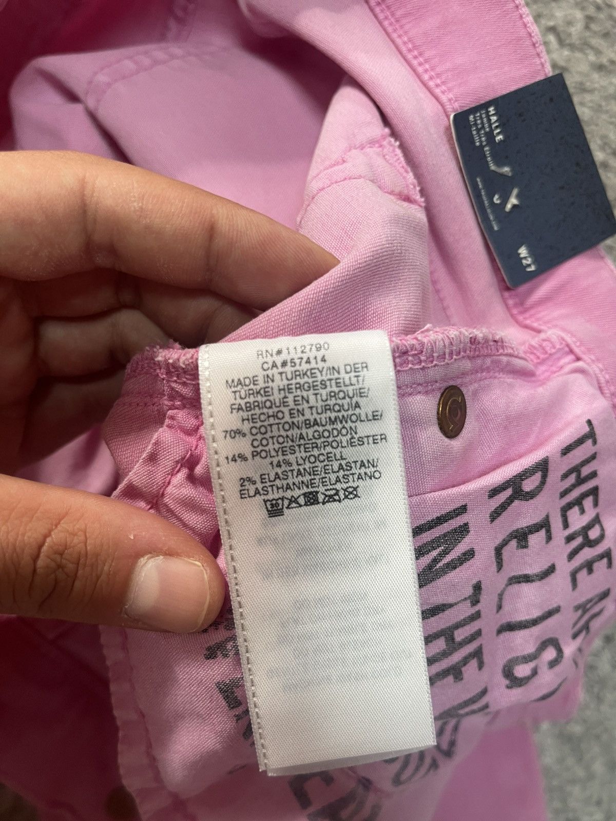 True Religion True Religion Halle Mid Rise Super Skinny NEW Pink size 27 Size 26" / US 2 / IT 38 - 22 Thumbnail