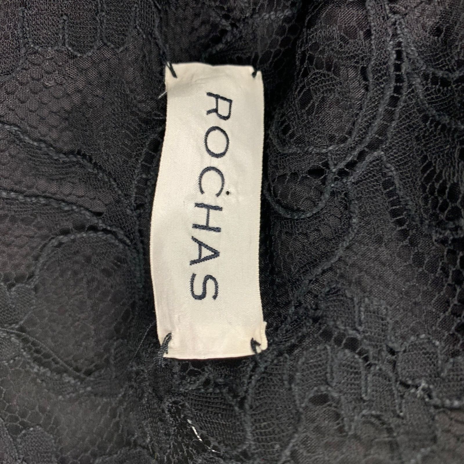 Rochas ROCHAS Size 4 Black Textured Wool Peplum Jacket Size S / US 4 / IT 40 - 6 Thumbnail