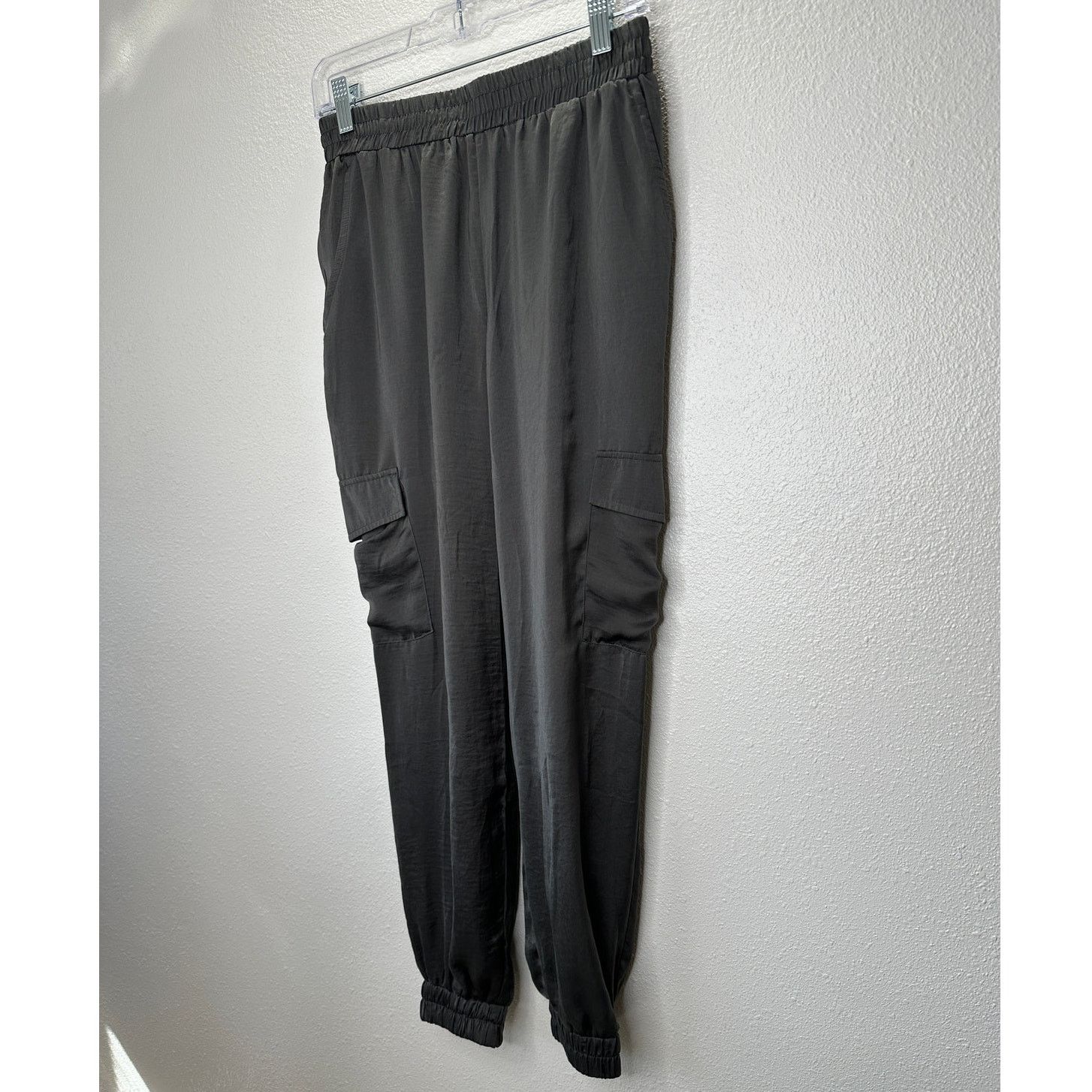 Other Sadie & Sage Gray Satin Utility Pocketed Elastic Jogger S Size 27" / US 4 / IT 40 - 3 Thumbnail