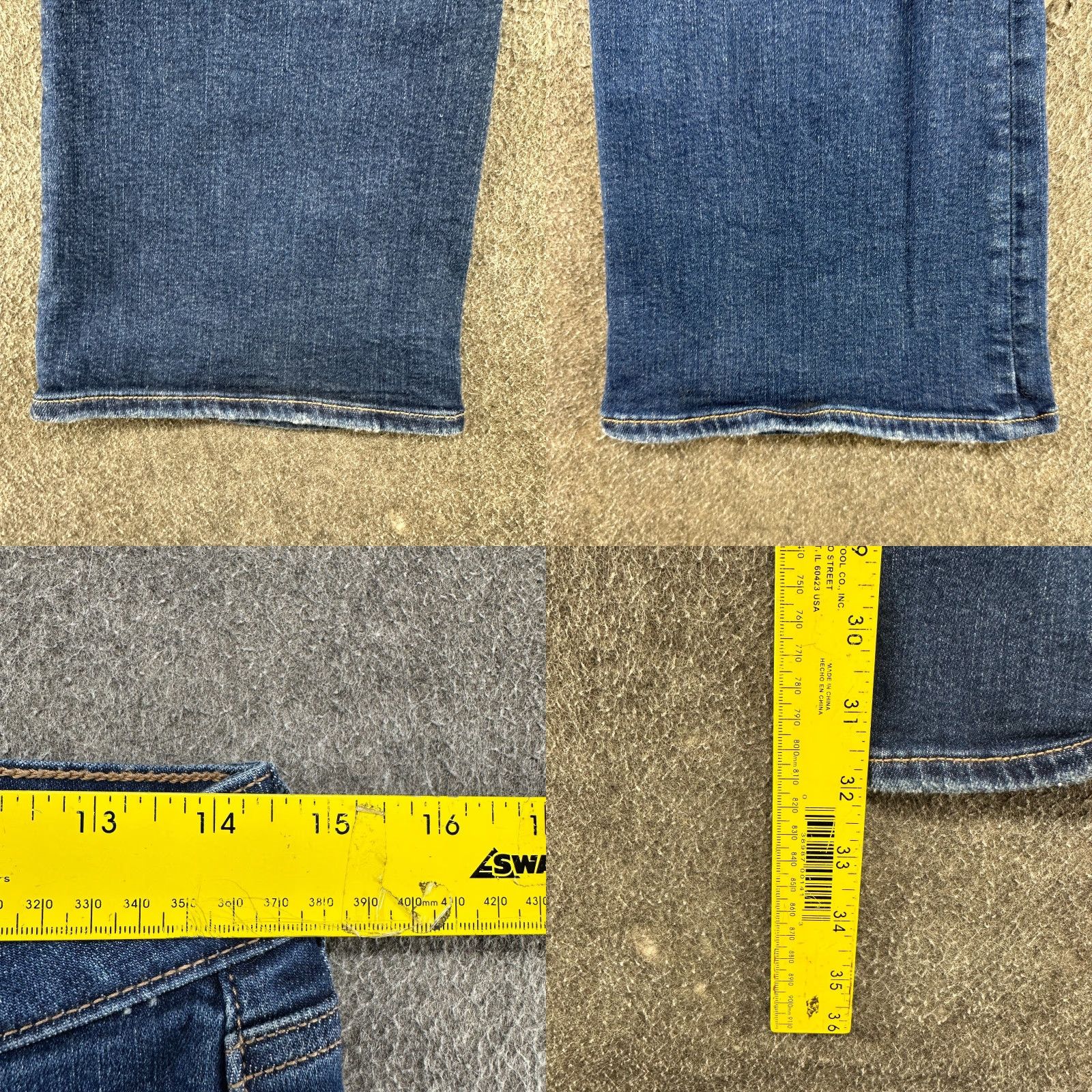American Eagle Outfitters American Eagle Jeans Womens 8 Blue Mid Rise Kick Boot Bootcut Dark Wash Stretch Size 30" / US 8 / IT 44 - 10 Thumbnail