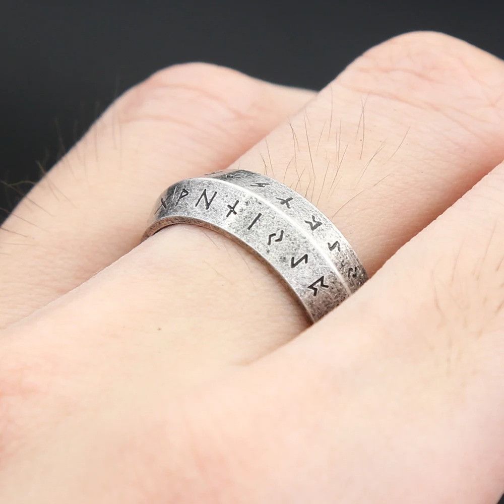 Jewelry Vikings Stainless Steel Silver Ring Size ONE SIZE - 3 Thumbnail