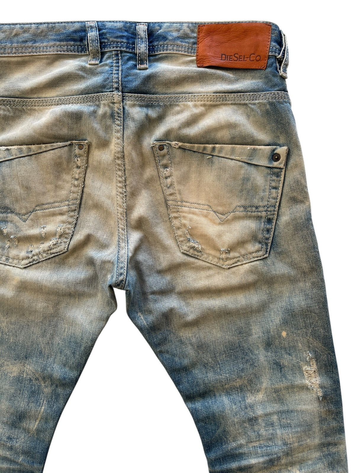 Diesel Diesel Krooley Regular Slim Carrot Distressed Denim Size US 29 - 13 Thumbnail