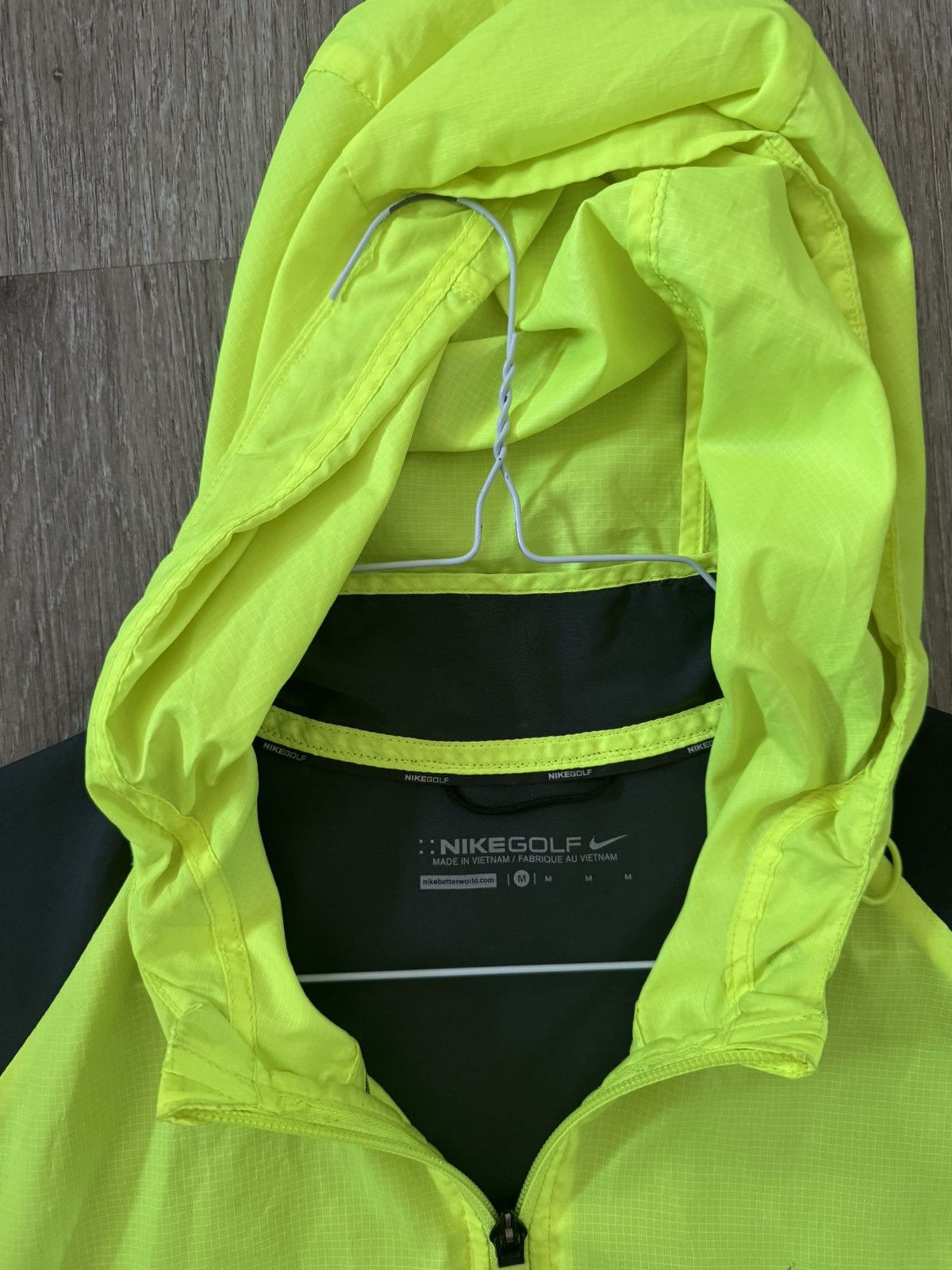 Nike Nike Golf Yellow Volt/Grey Printed Packable Windbreaker Size US M / EU 48-50 / 2 - 3 Thumbnail
