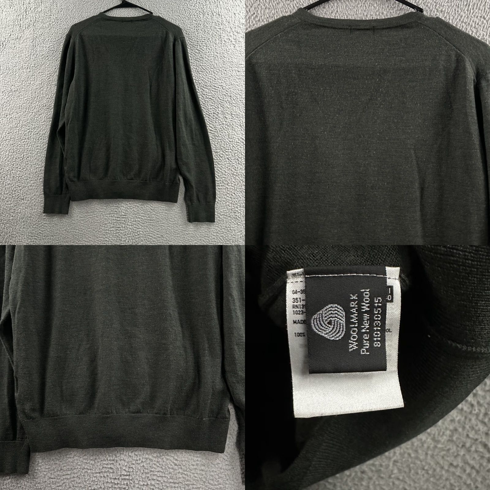 Uniqlo Uniqlo Mens Sweater Green Long Sleeve V-Neck 100% Wool Size Medium Size US M / EU 48-50 / 2 - 8 Thumbnail
