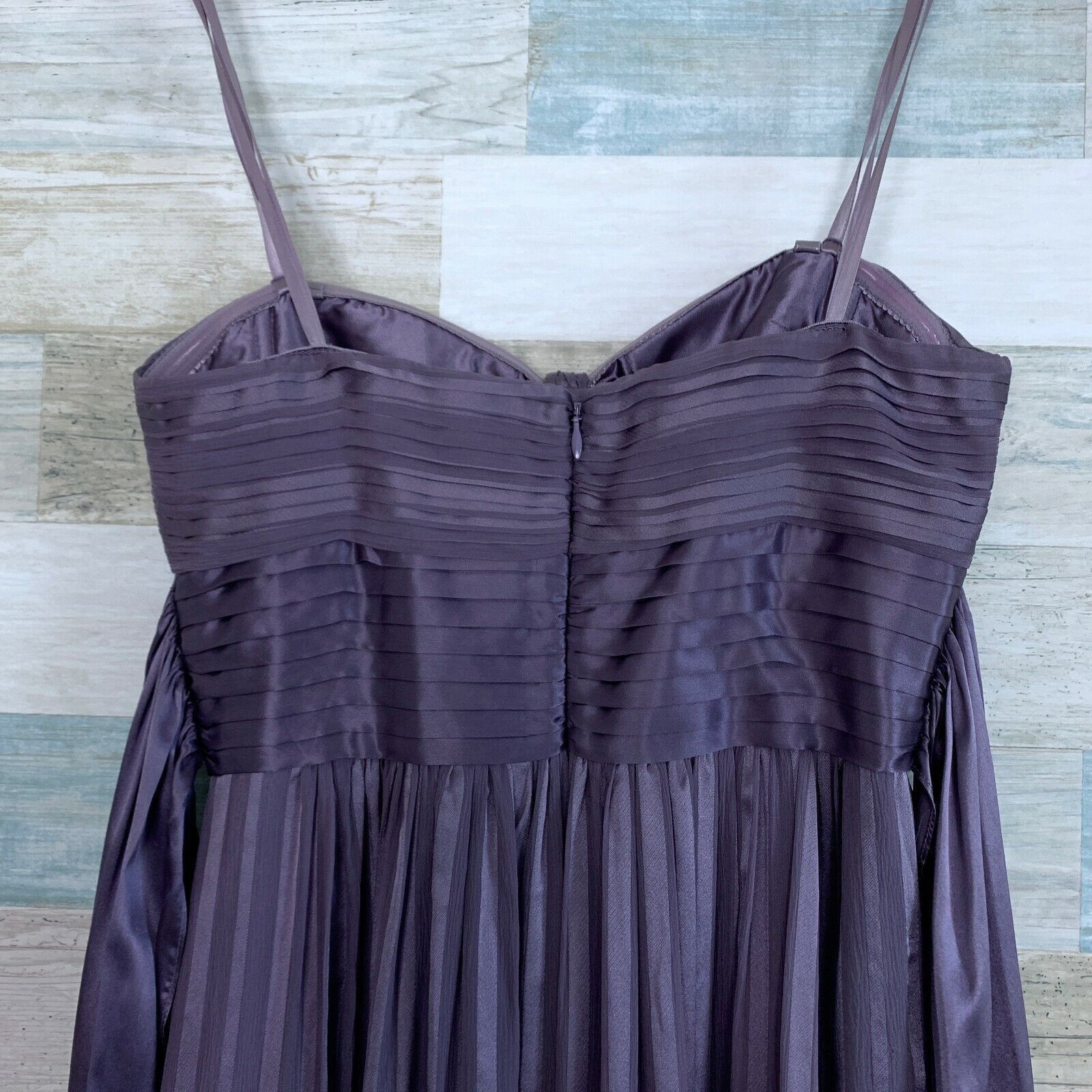 Bcbgmaxazria BCBGMaxazria Pure Silk Alicia Bridesmaid Gown Purple 0 2 Size XS / US 0-2 / IT 36-38 - 6 Thumbnail