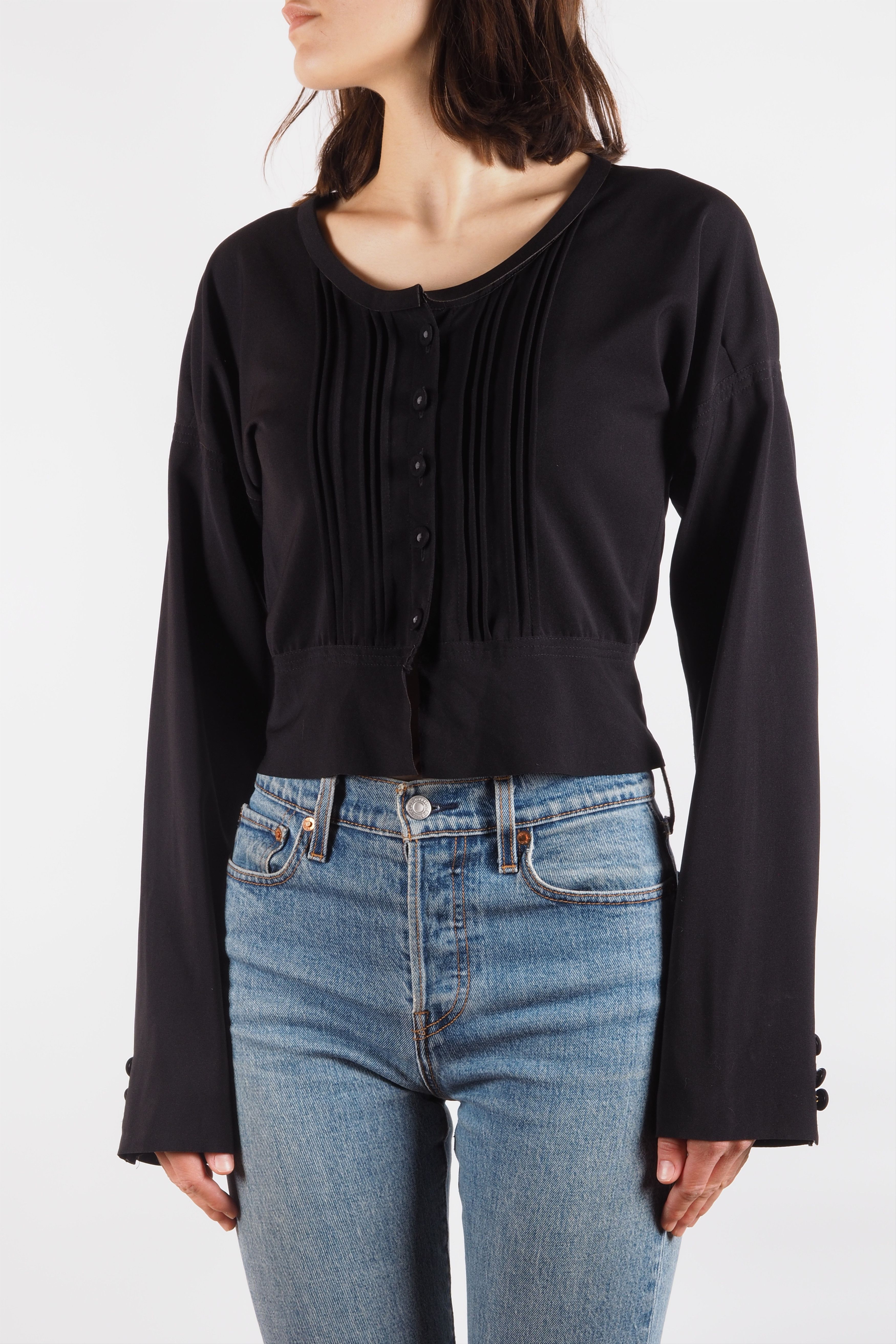 Marithe + Francois Girbaud Marithe Francois Girbaud Vintage Black Blazer Jacket Size M / US 6-8 / IT 42-44 - 2 Thumbnail