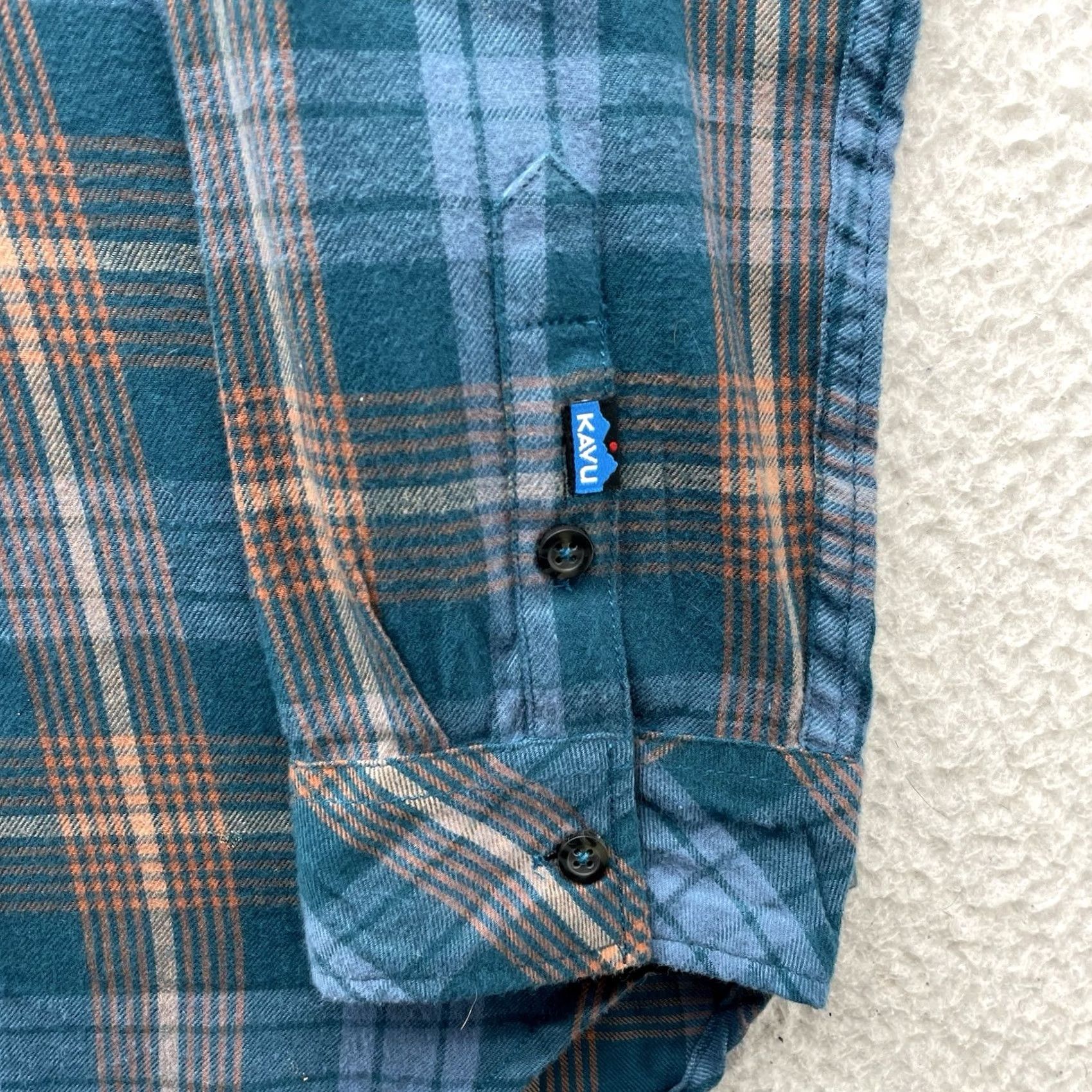 KAVU KAVU Flannel Shirt Womens XL Plaid Multicolor Button-Up Casual Long Sleeve Classic Outdoor Fall Spring Summer Winter Mens Womens Girls Boys Size XL / US 12-14 / IT 48-50 - 3 Thumbnail