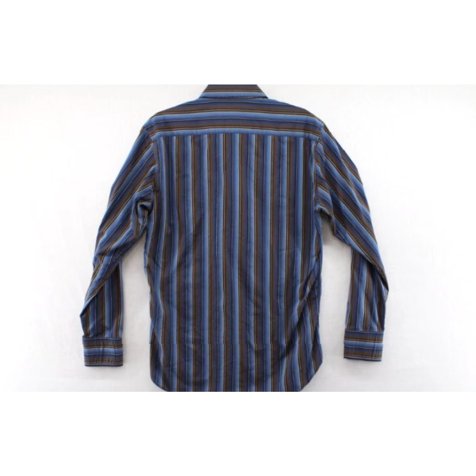 Vintage 7 Diamonds Shirt Men's Medium Blues Browns Stripe Cowboy Western Ranch Wear Size US M / EU 48-50 / 2 - 4 Thumbnail