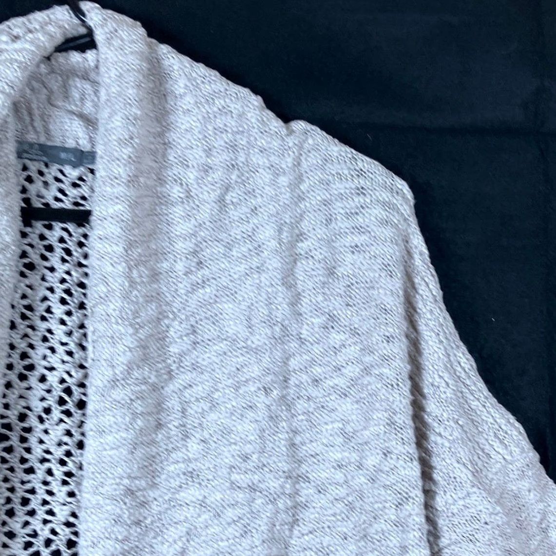 Prana prAna Womens Sweater Open-Knit Cardigan Tan 100% Cotton M/L Geometric Knit Casual Warmth Boho Vintage? Size M / US 6-8 / IT 42-44 - 4 Thumbnail