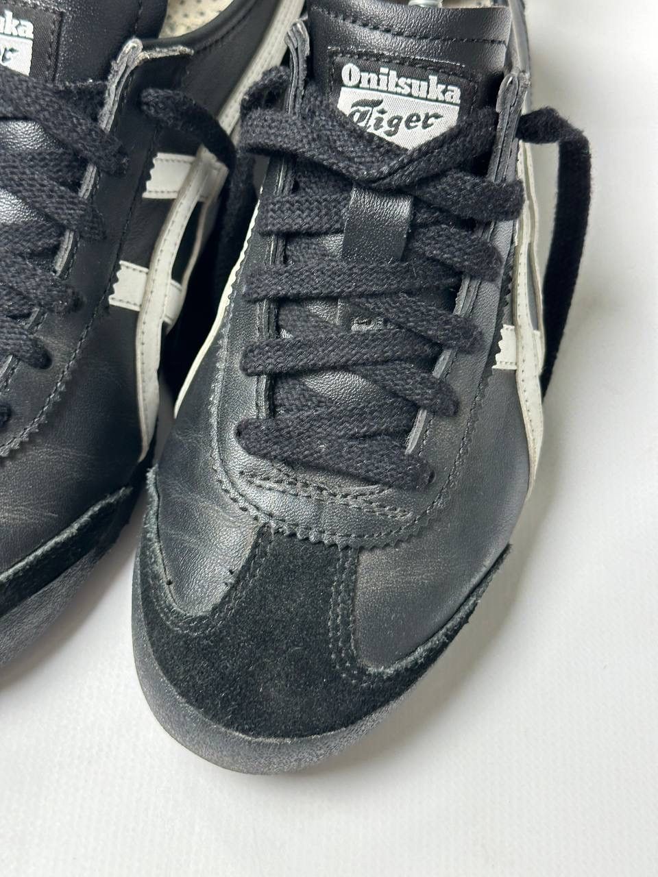 Asics 🔥Vintage Rare ASICS ONITSUKA TIGER Mexico 66 Black Leather Size US 7.5 / IT 37.5 - 11 Thumbnail