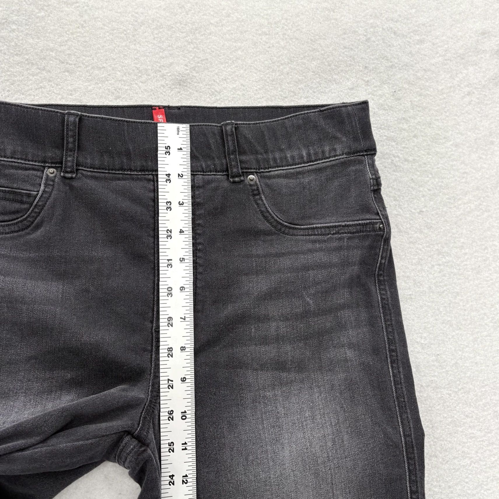 Spanx Spanx Jeans Womens M Tall Straight Ankle Gray Pull On Stretch Denim Preppy Size 32" / US 10 / IT 46 - 7 Thumbnail