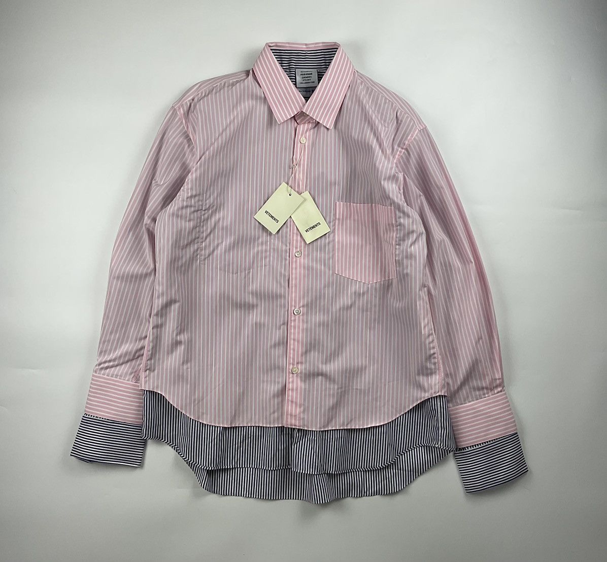 Comme des Garcons Vetements x CDG S/S'17 Double Layered Reversible Shirt Size US S / EU 44-46 / 1 - 2 Thumbnail