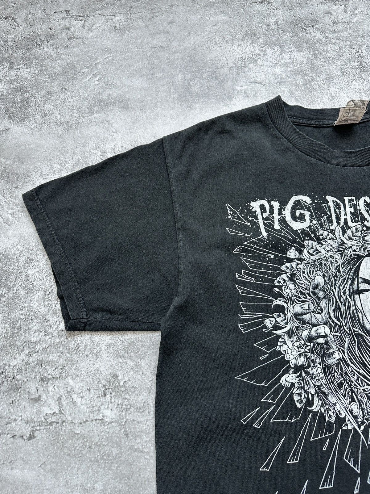 Band Tees Pig Destroyer T-Shirt Band Tees Faded Black Size US L / EU 52-54 / 3 - 3 Thumbnail