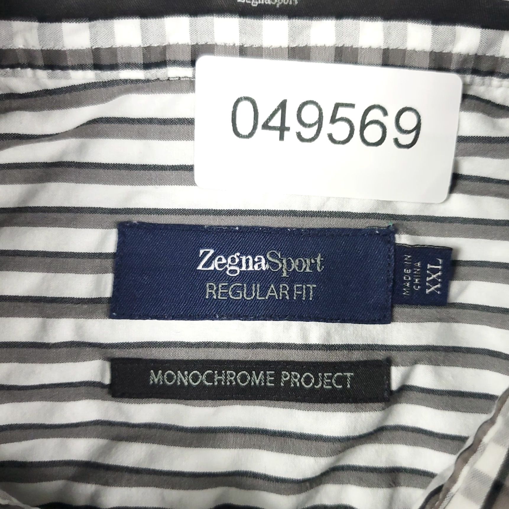 Ermenegildo Zegna Zegna Shirt Mens 2XL Gray Check Button Up Long Sleeve Casual Sport Size US XXL / EU 58 / 5 - 6 Thumbnail