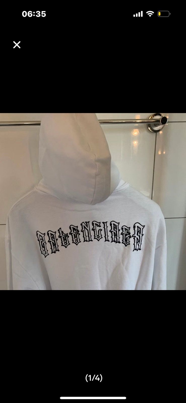 Balenciaga Balenciaga goth logo hoodie ( Size US M / EU 48-50 / 2 - 4 Thumbnail