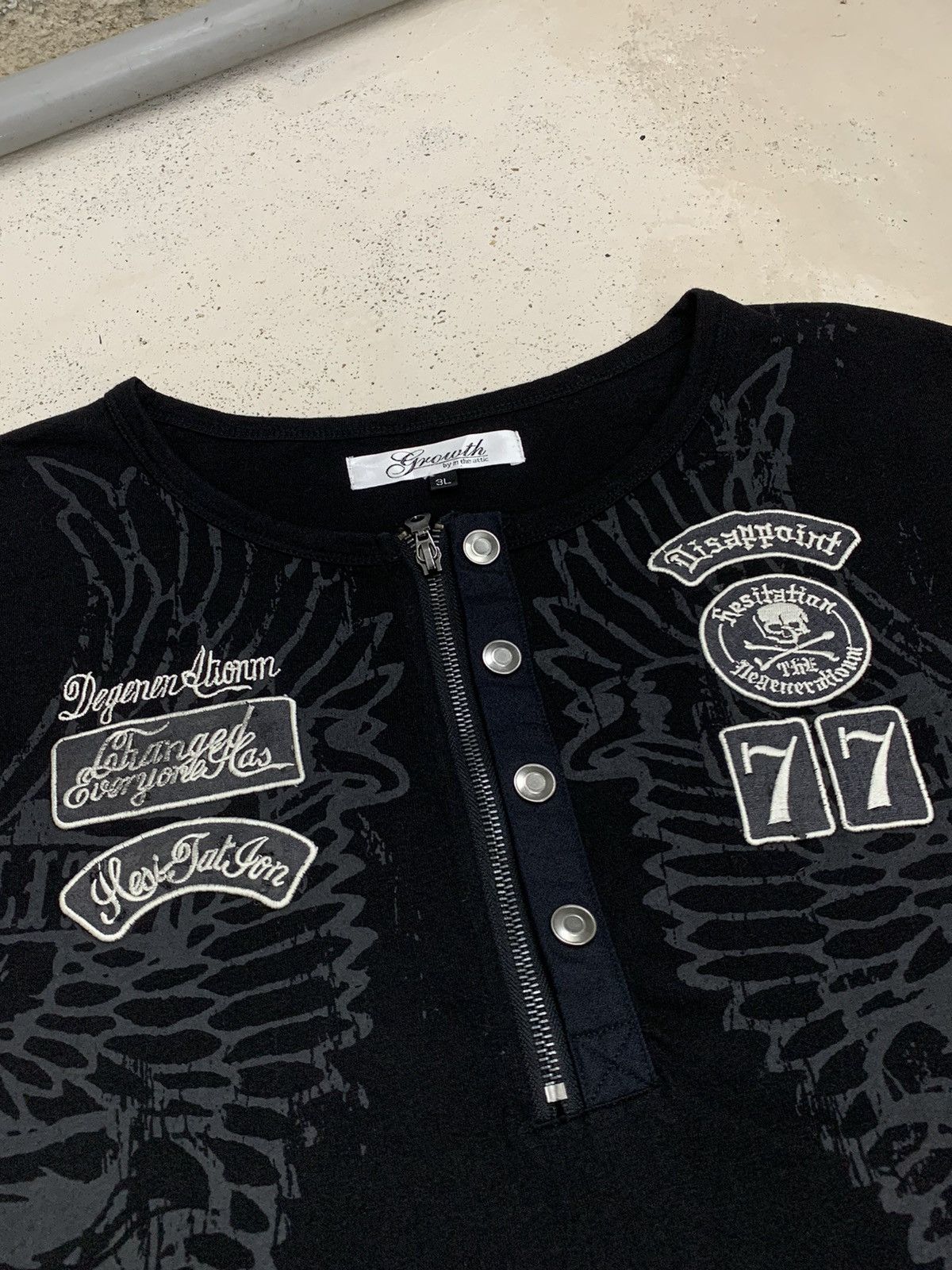 In The Attic Growth Big Y2k Gothic Mediaval Print Patch Oversize Size US XXL / EU 58 / 5 - 5 Thumbnail