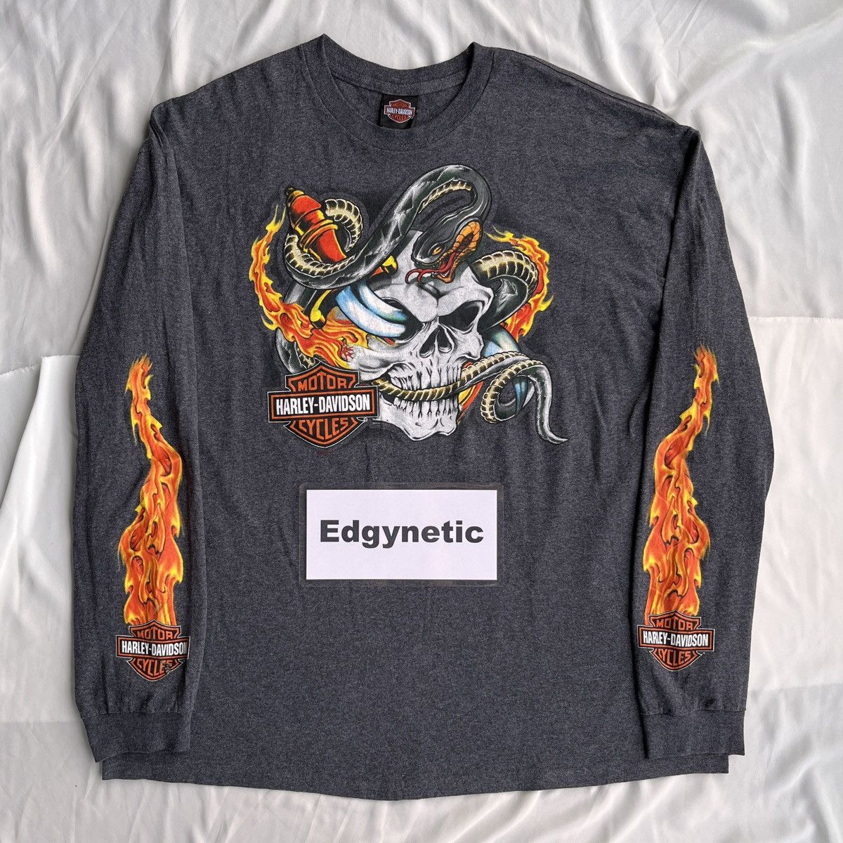 Harley Davidson Harley Davidson Flame Long Sleeve 2009 Size US XXL / EU 58 / 5 - 1 Thumbnail
