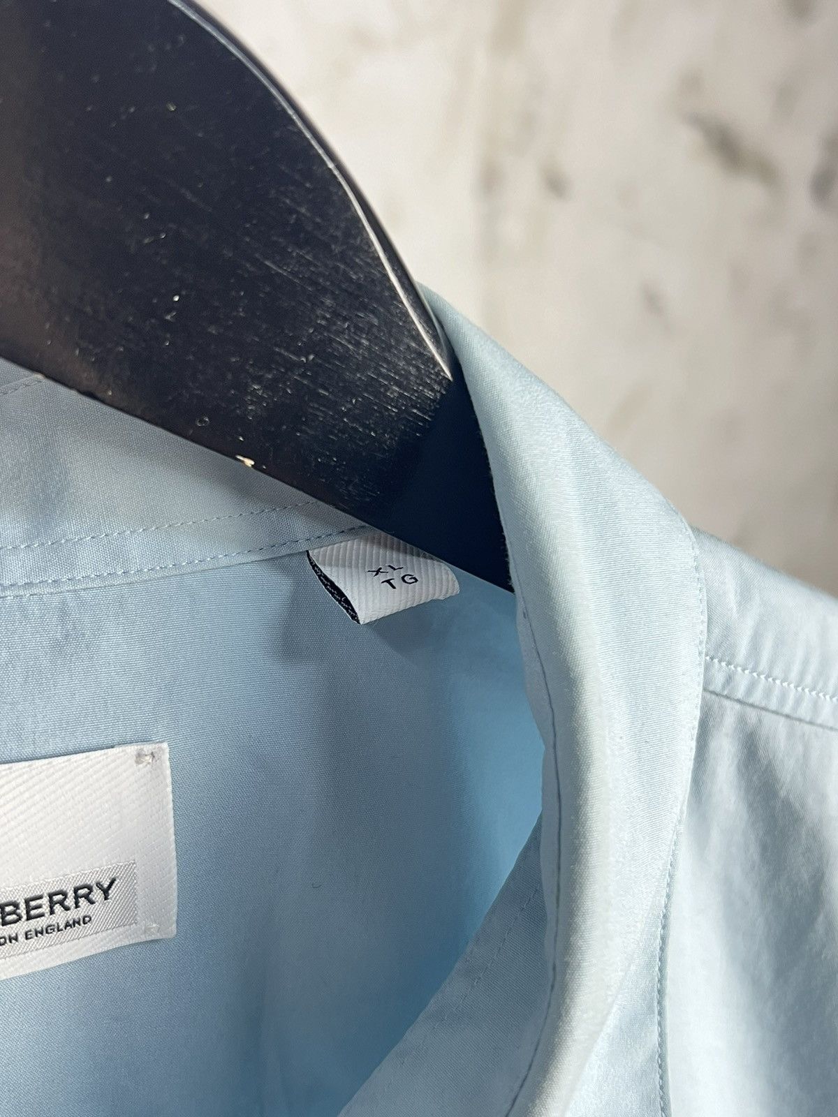 Burberry Burberry Light Blue Button Up Shirt Size L - XL Size US XL / EU 56 / 4 - 7 Thumbnail