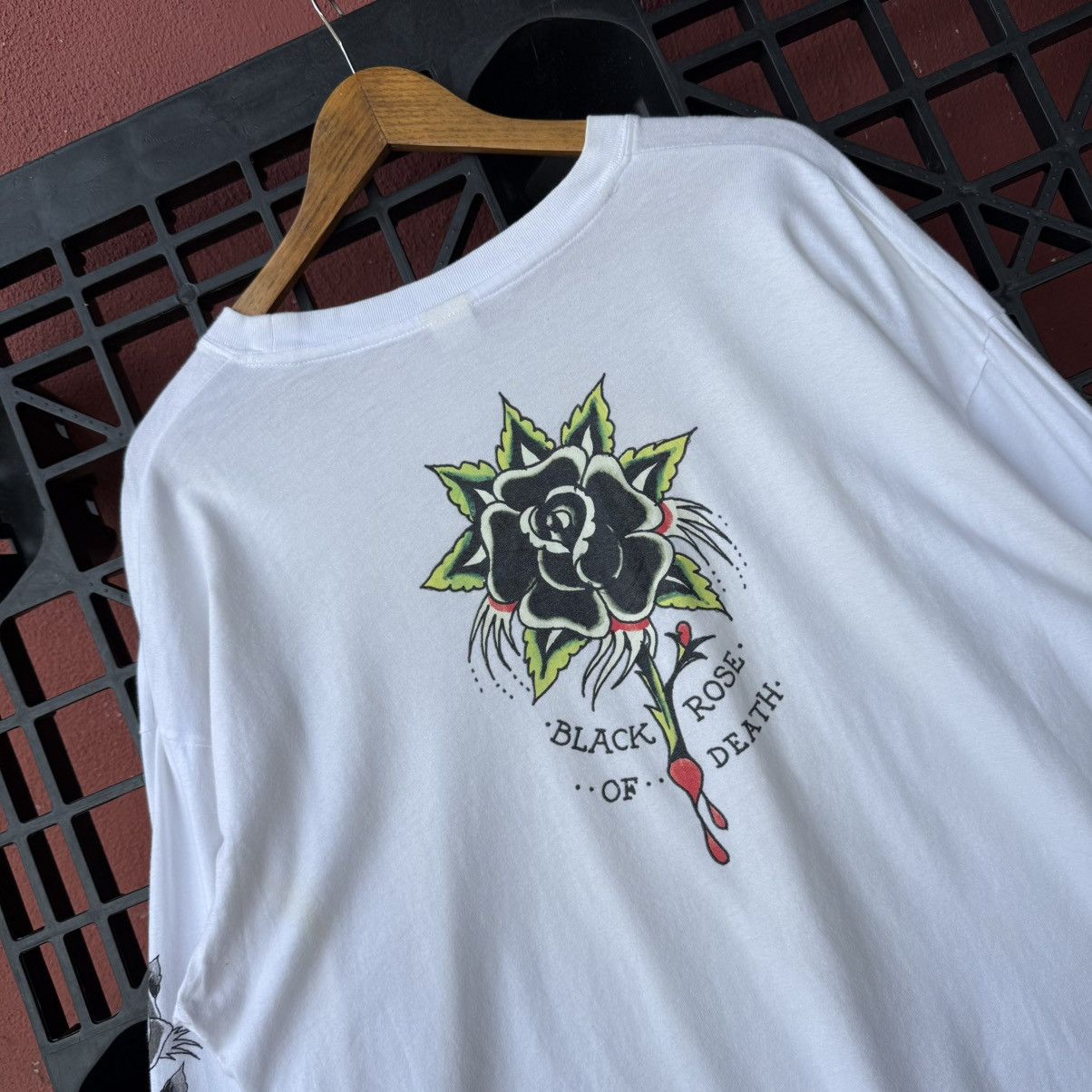 Ed Hardy Vintage Y2K Ed Hardy Graphic Black Rose Embroidery Size US L / EU 52-54 / 3 - 9 Thumbnail