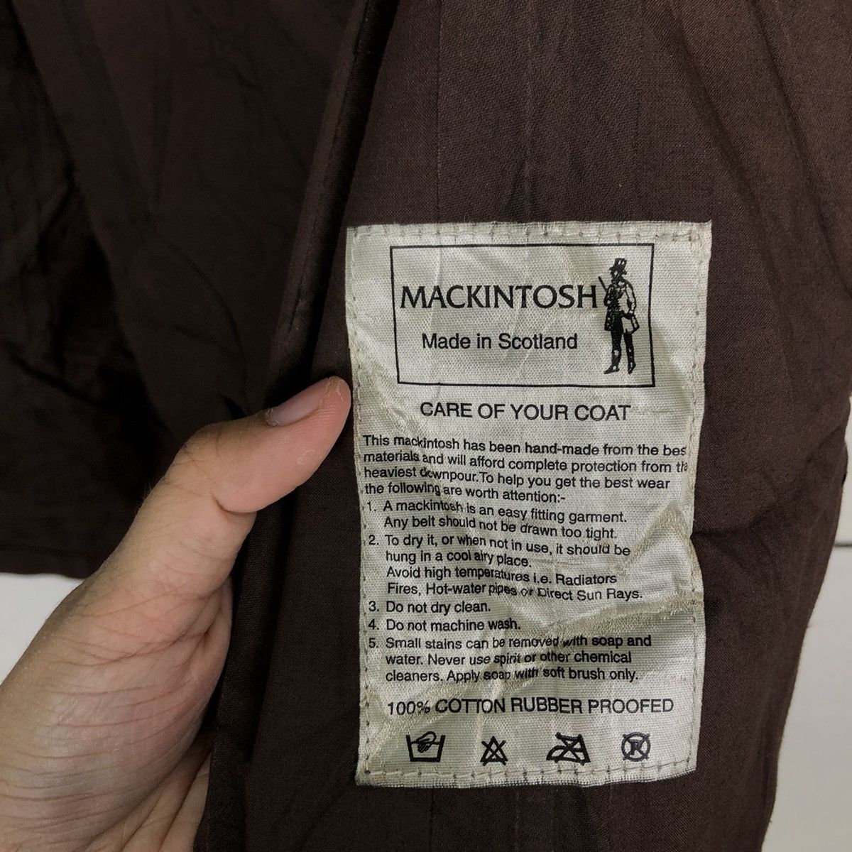 Mackintosh 🔥RARE LONG JACKET MACKINTOSH SCOTLAND GENUINE HANDMADE Size US M / EU 48-50 / 2 - 15 Thumbnail