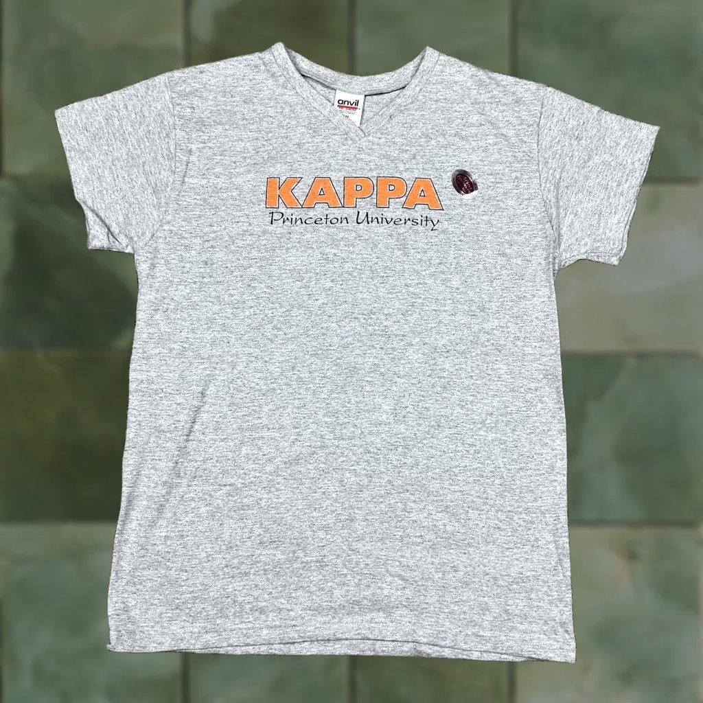 Anvil VINTAGE Kappa Princeton University Graphic T-Shirt Women M Gray Size M / US 6-8 / IT 42-44 - 1 Thumbnail