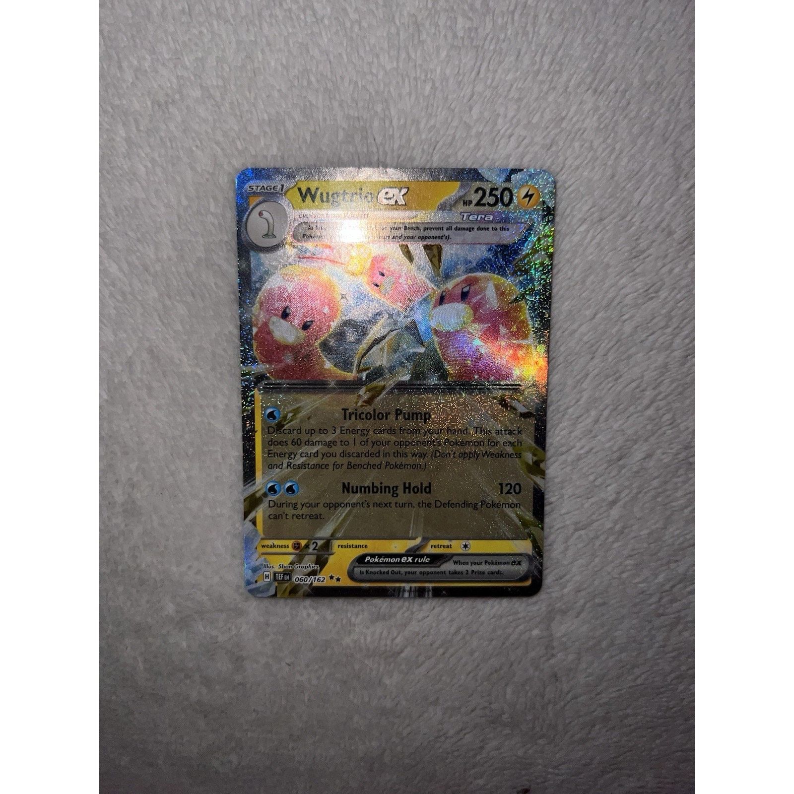 Pokemon Wugtrio EX 060/162 - Temporal Forces 2024 (EX) (NM) Size ONE SIZE - 1 Thumbnail