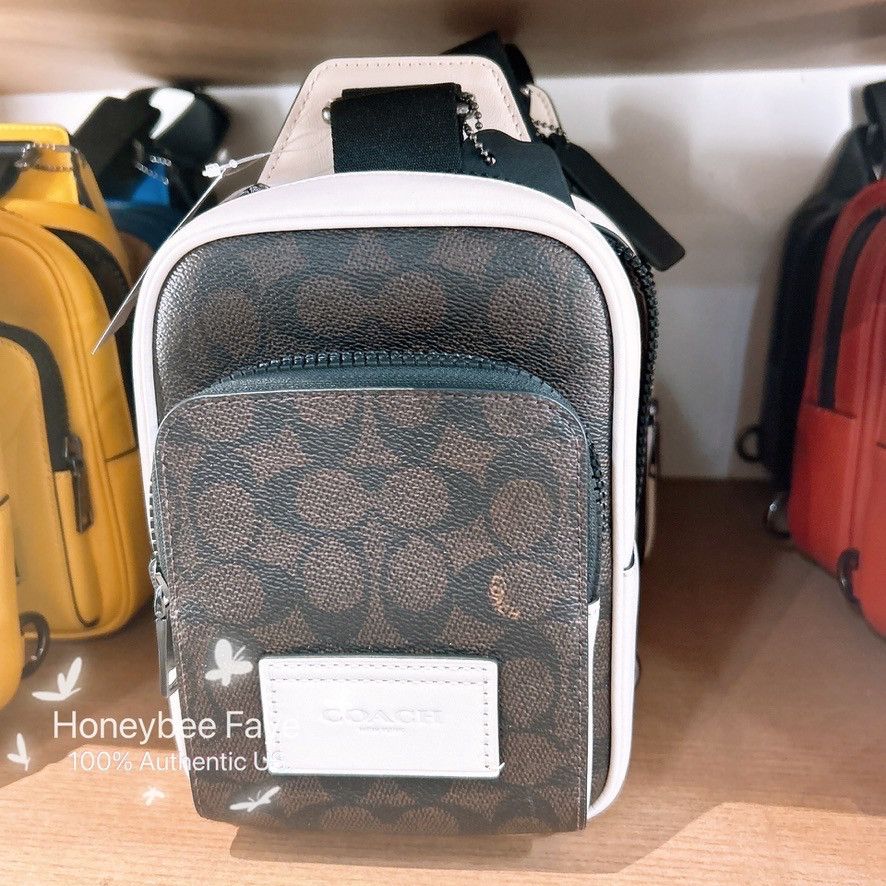 Coach Racer Sling Pack In Colorblock Signature Canvas CY912 Size ONE SIZE - 1 Thumbnail