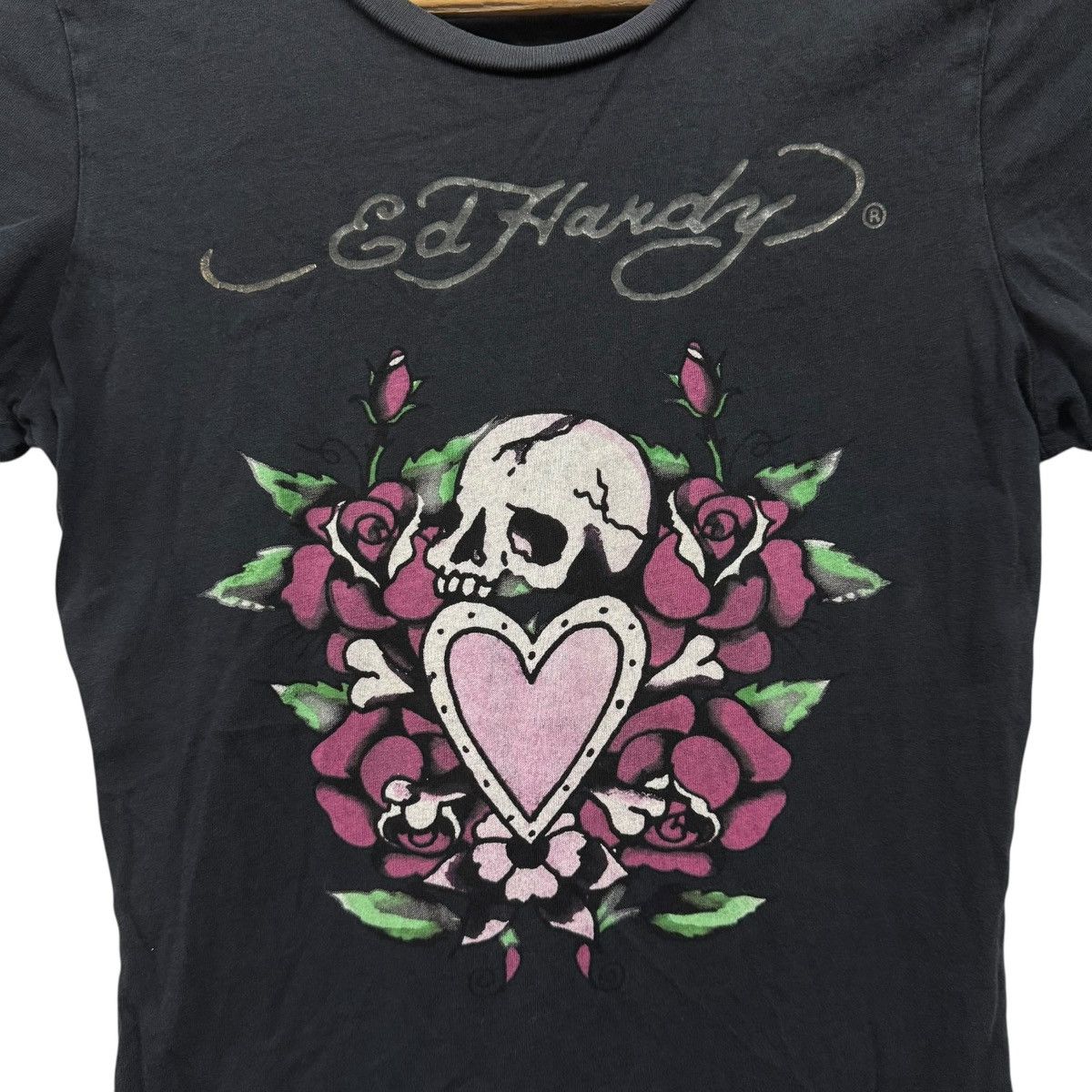 Ed Hardy Ed Hardy Skull Love Tshirt Size XS / US 0-2 / IT 36-38 - 3 Thumbnail