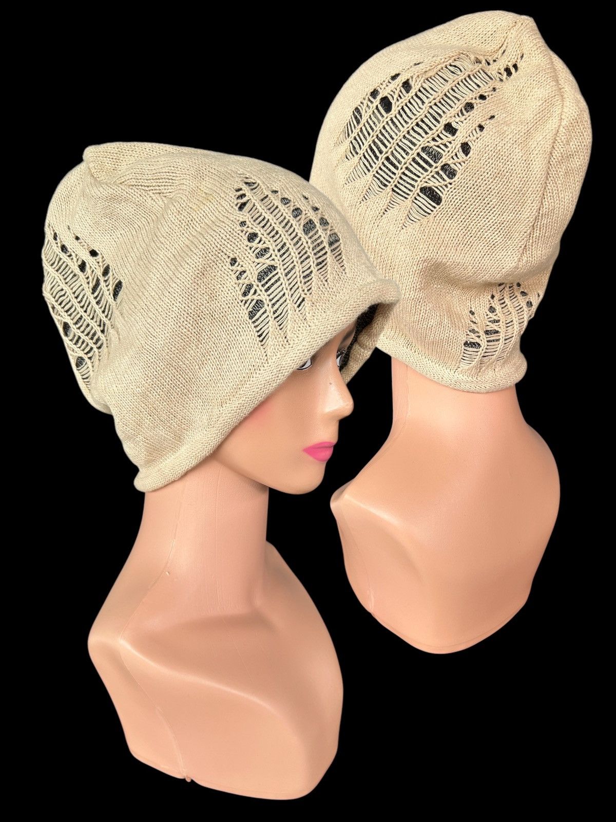 Japanese Brand × Kapital × Vintage Japanese Distressed Punk Bondage Style Beanie Hats Size ONE SIZE - 1 Thumbnail