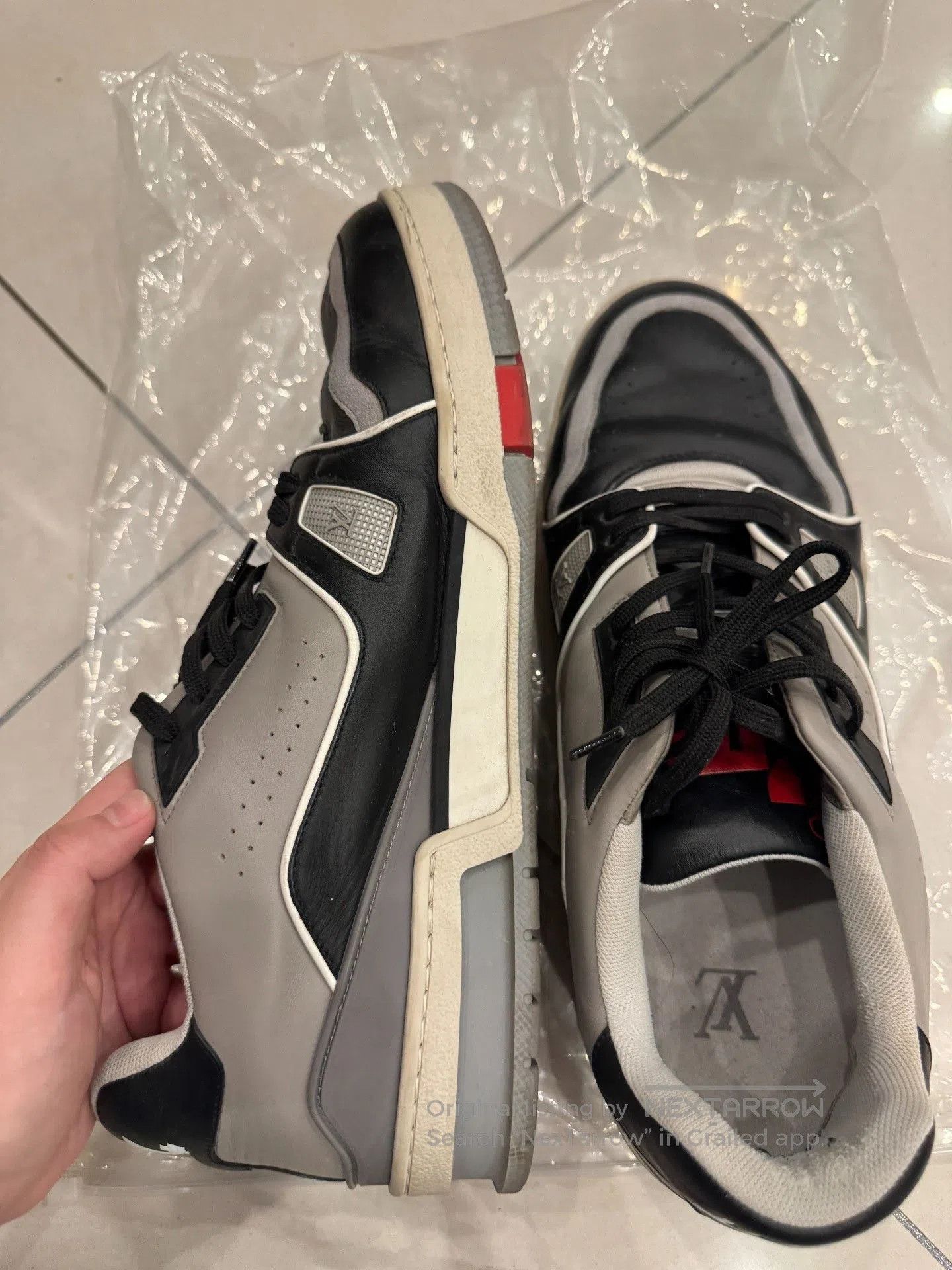 Louis Vuitton Louis Vuitton Original Black Cement Trainer. Size US 9.5 / EU 42-43 - 3 Thumbnail