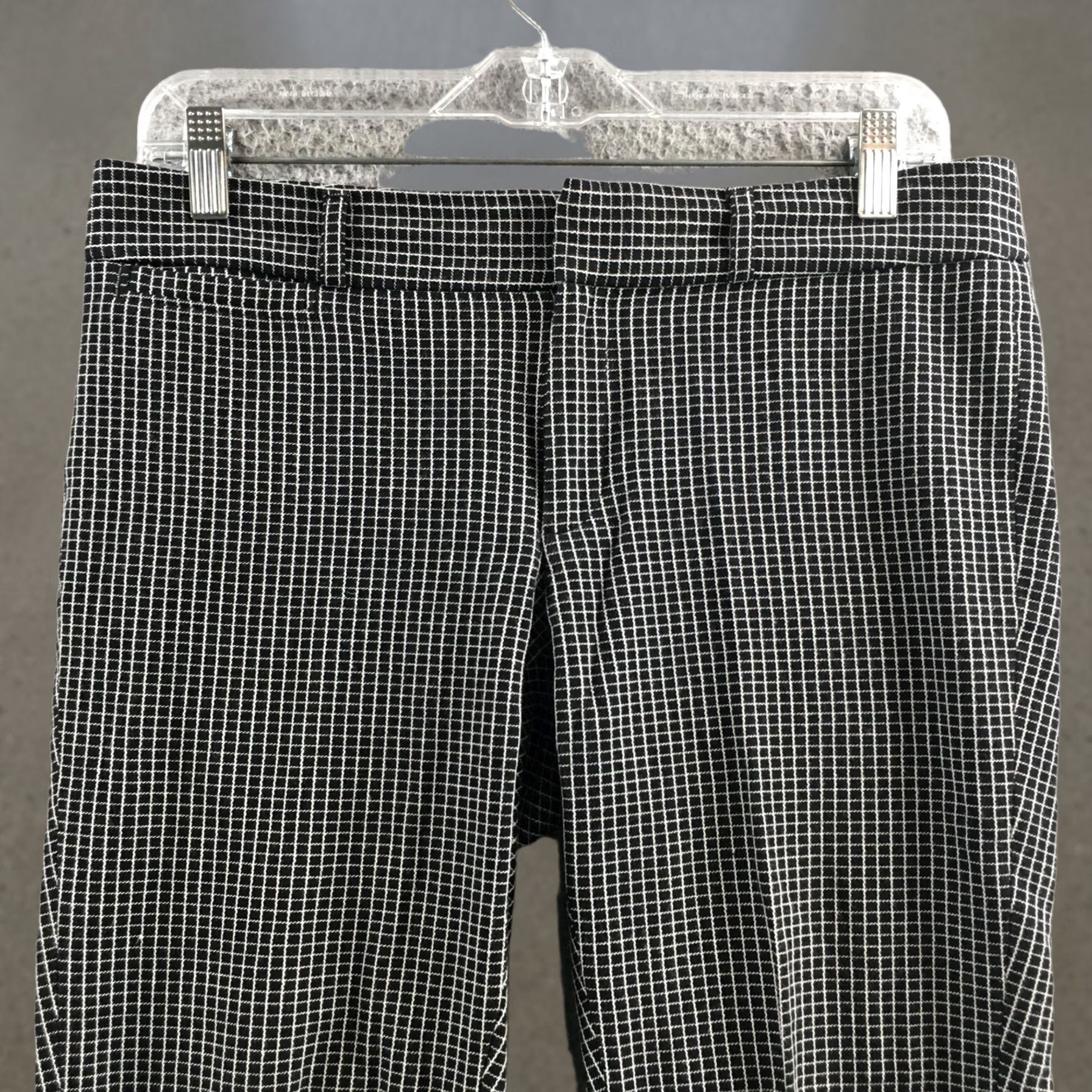 Banana Republic Banana Republic Sloan Capri Pants Womens 6P Black Gingham Zip Capris Petite Pants Indoor Casual Mens Women Girls 2? Size 28" / US 6 / IT 42 - 1 Thumbnail