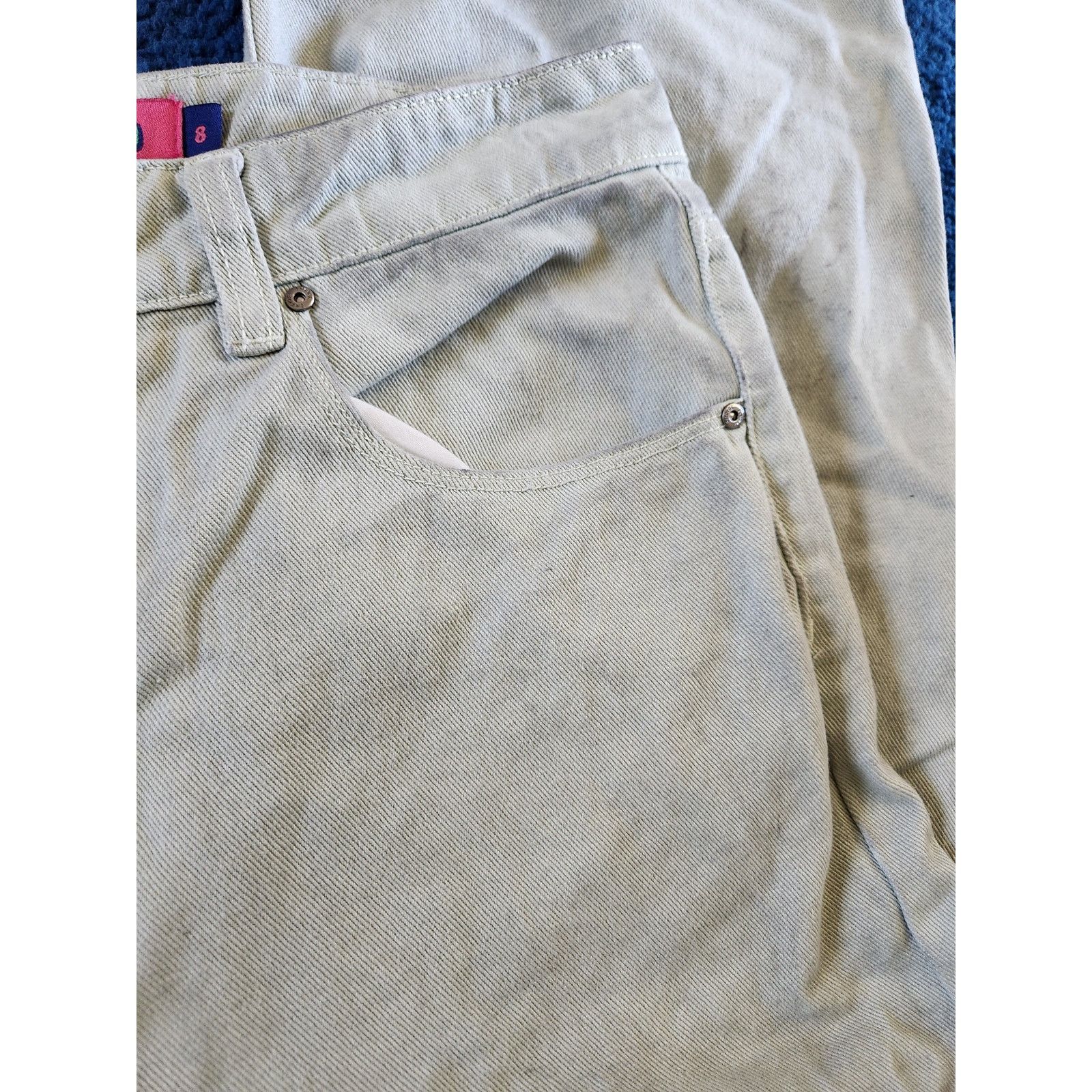 Empyre Empyre Mint Green Straight Leg High Rise Jeans 8 Size 30" / US 8 / IT 44 - 4 Thumbnail