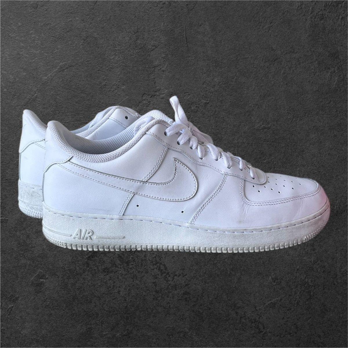 Nike White Nike Air Force 1s. Size US 13 / EU 46 - 4 Thumbnail