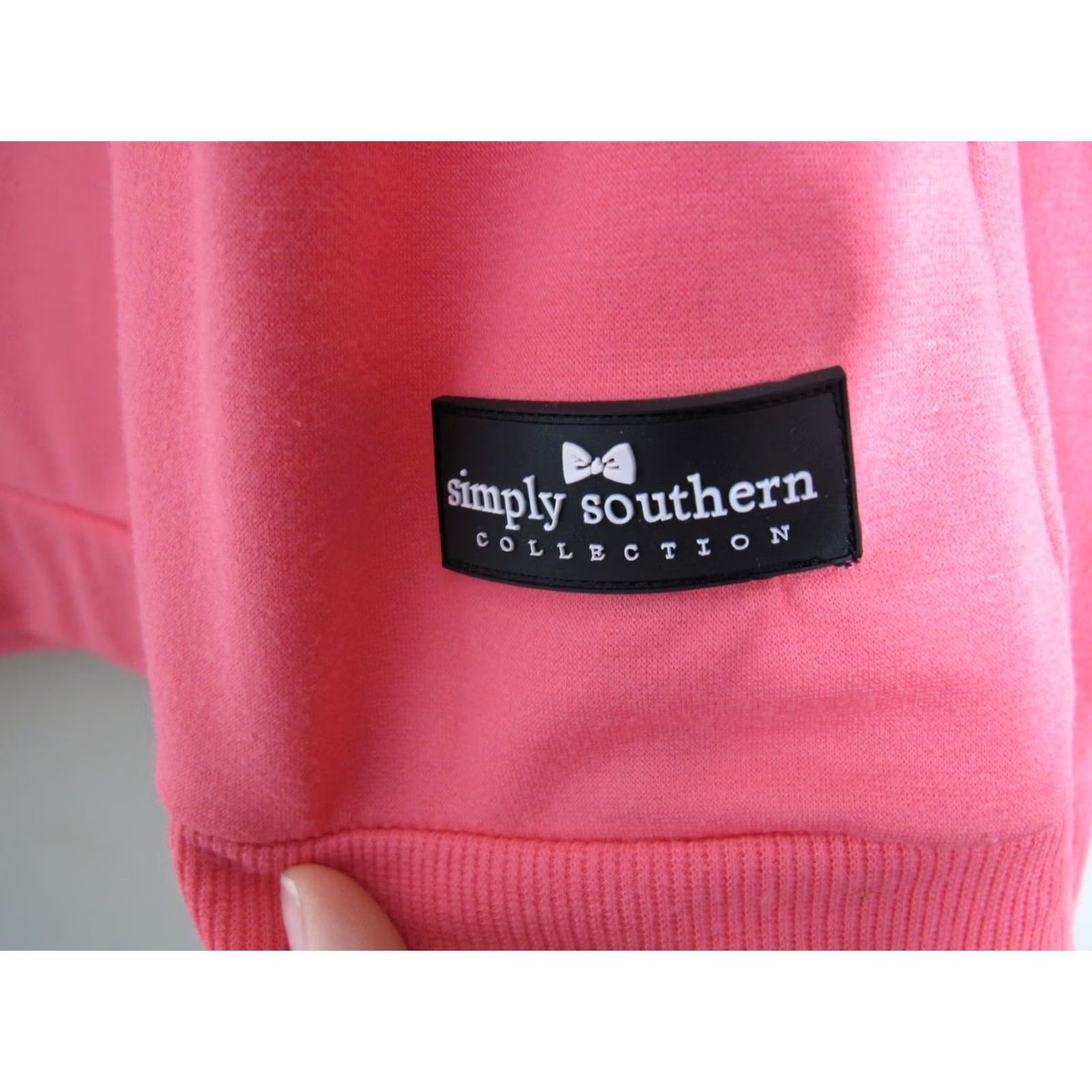 Pinko Simply Southern Sweatshirt Women's XL Pink Cowl Neck Pullover Polyester Fleece Logo Activewear Size XL / US 12-14 / IT 48-50 - 5 Thumbnail
