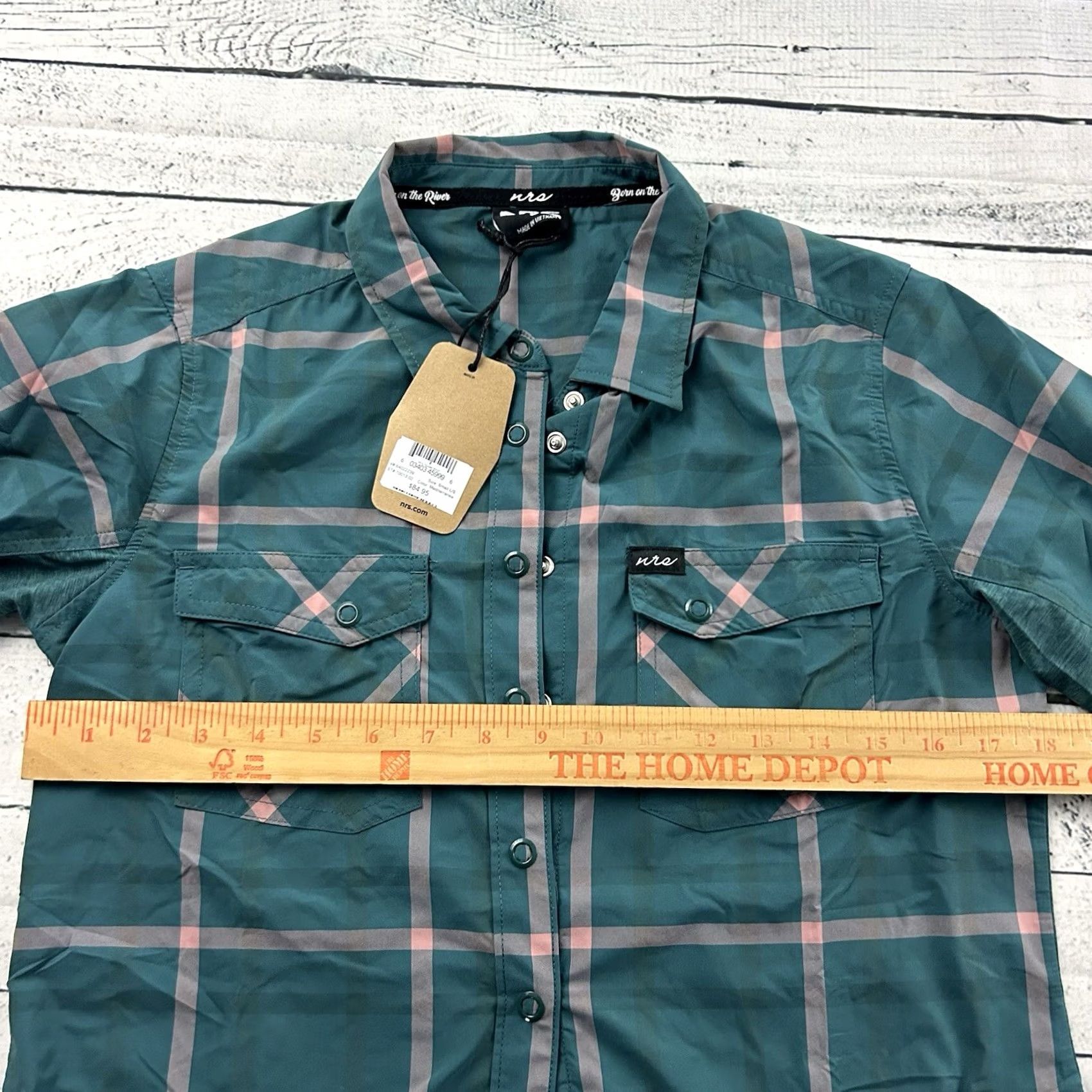 Vintage VINTAGE NRS Shirt Women Small Green Plaid Button-Up Long Sleeve Front Size S / US 4 / IT 40 - 6 Thumbnail