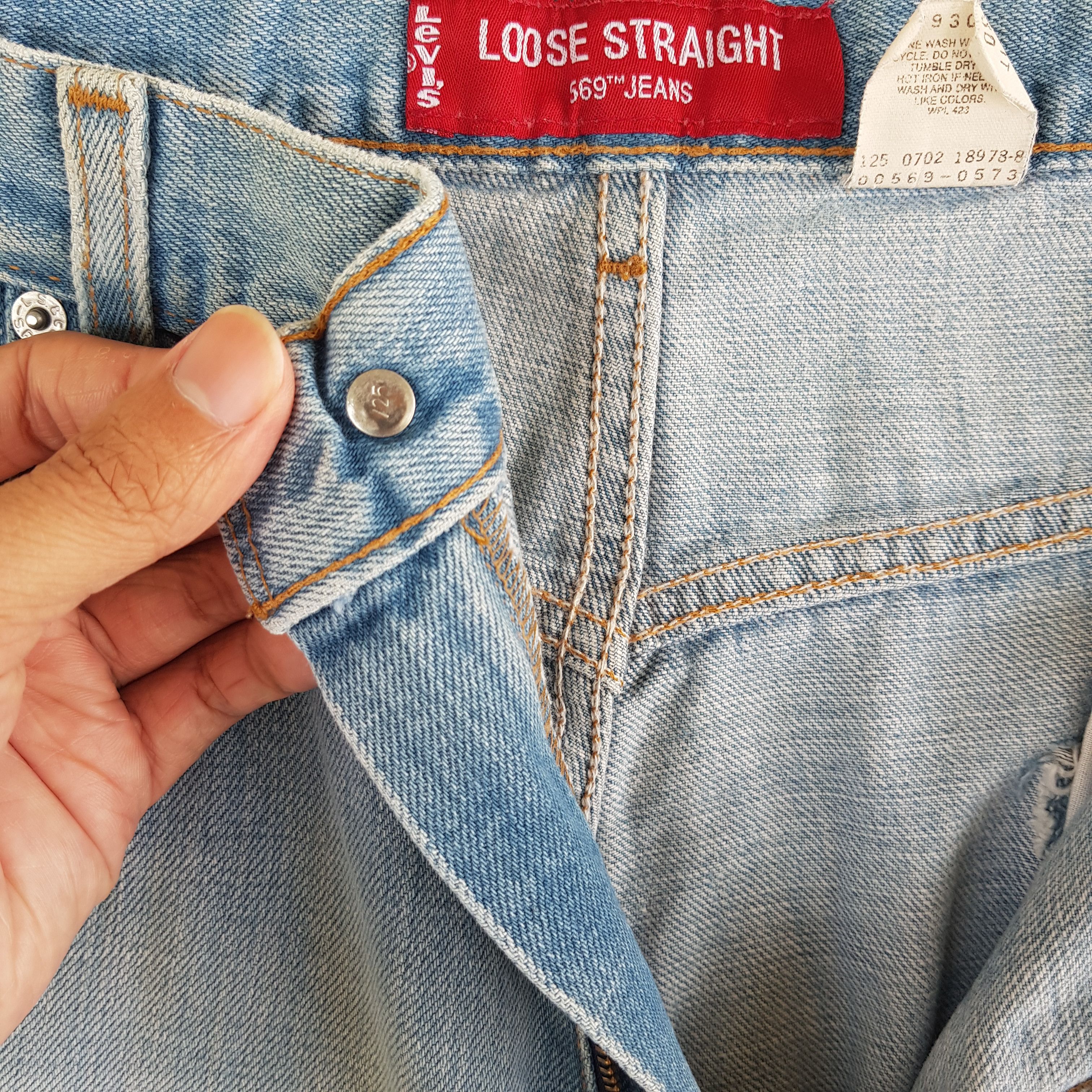 Levi's Levis Released Hem Baggy Jeans Levi's Light Wash Denim Size US 36 / EU 52 - 6 Thumbnail