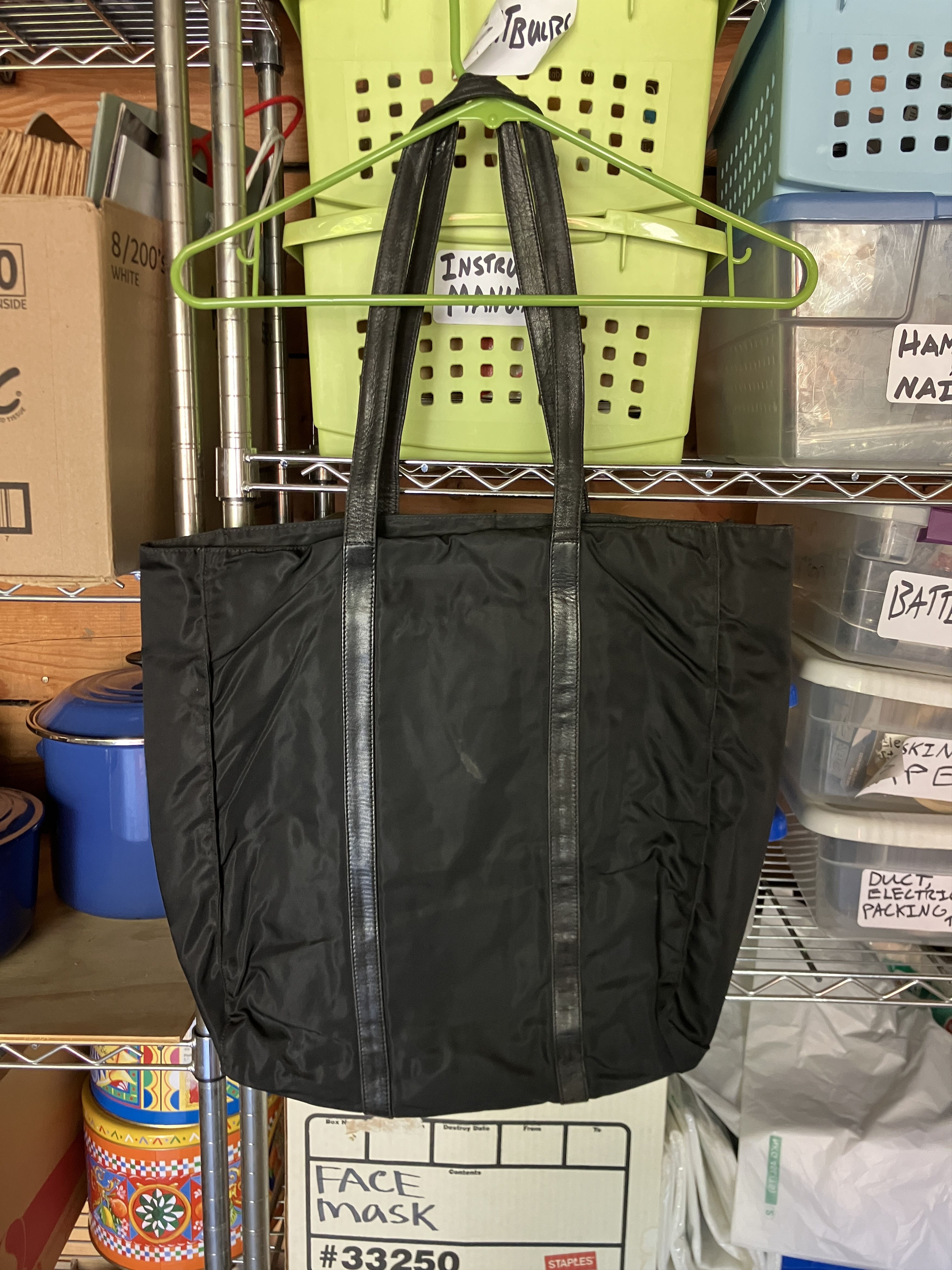 Prada 90s Prada Crest Logo Tessuto Tote Bag Size ONE SIZE - 3 Thumbnail
