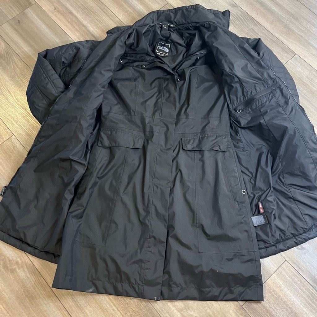The North Face The North Face Womens Insulated Black Ruka W/ Trench Coat In Size M / US 6-8 / IT 42-44 - 4 Thumbnail